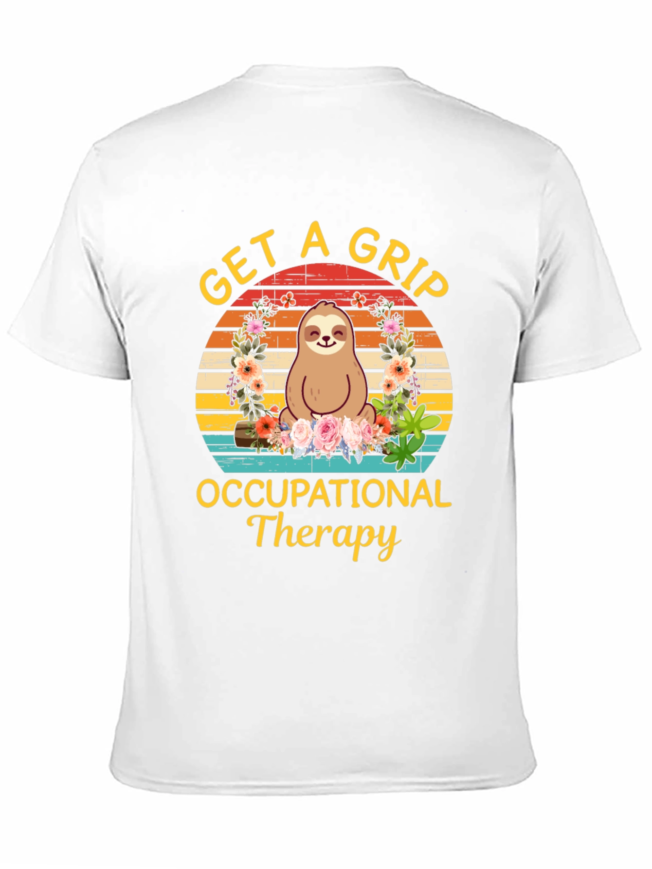 Get A Grip Occupational Therapy Sloth Graphic T-Shirt