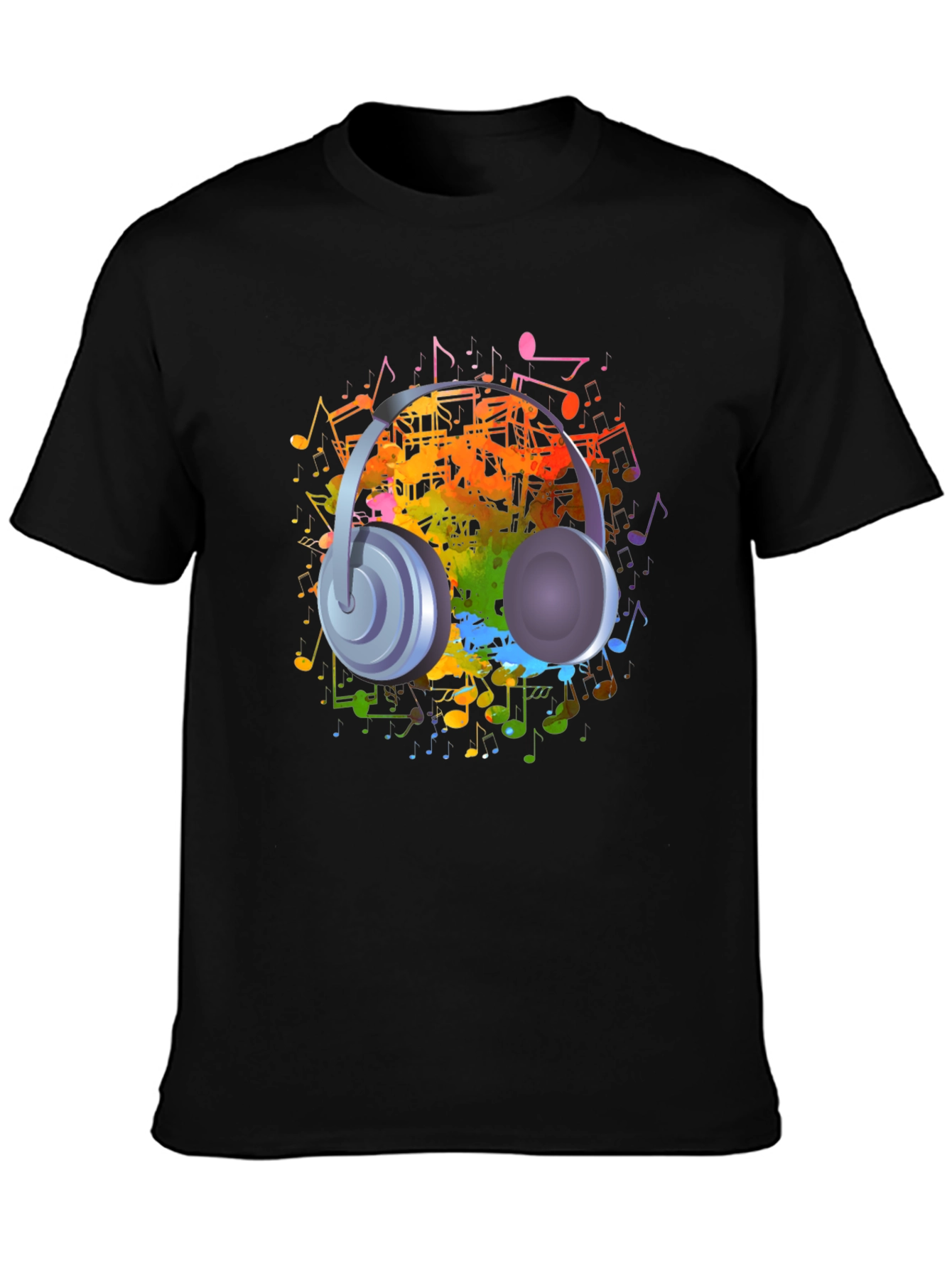 Musical Headphones Graphic T-Shirt