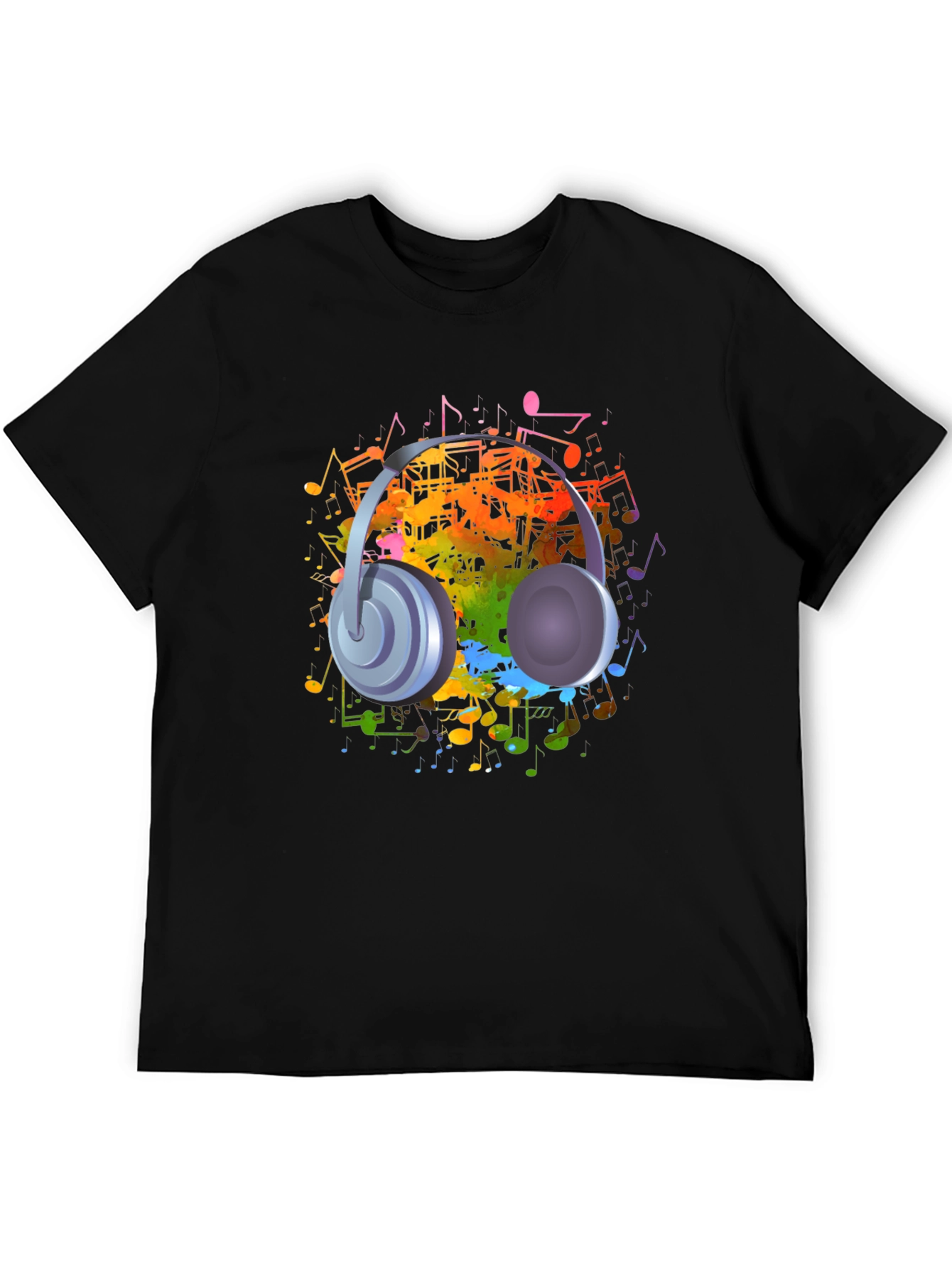 Musical Headphones Graphic T-Shirt