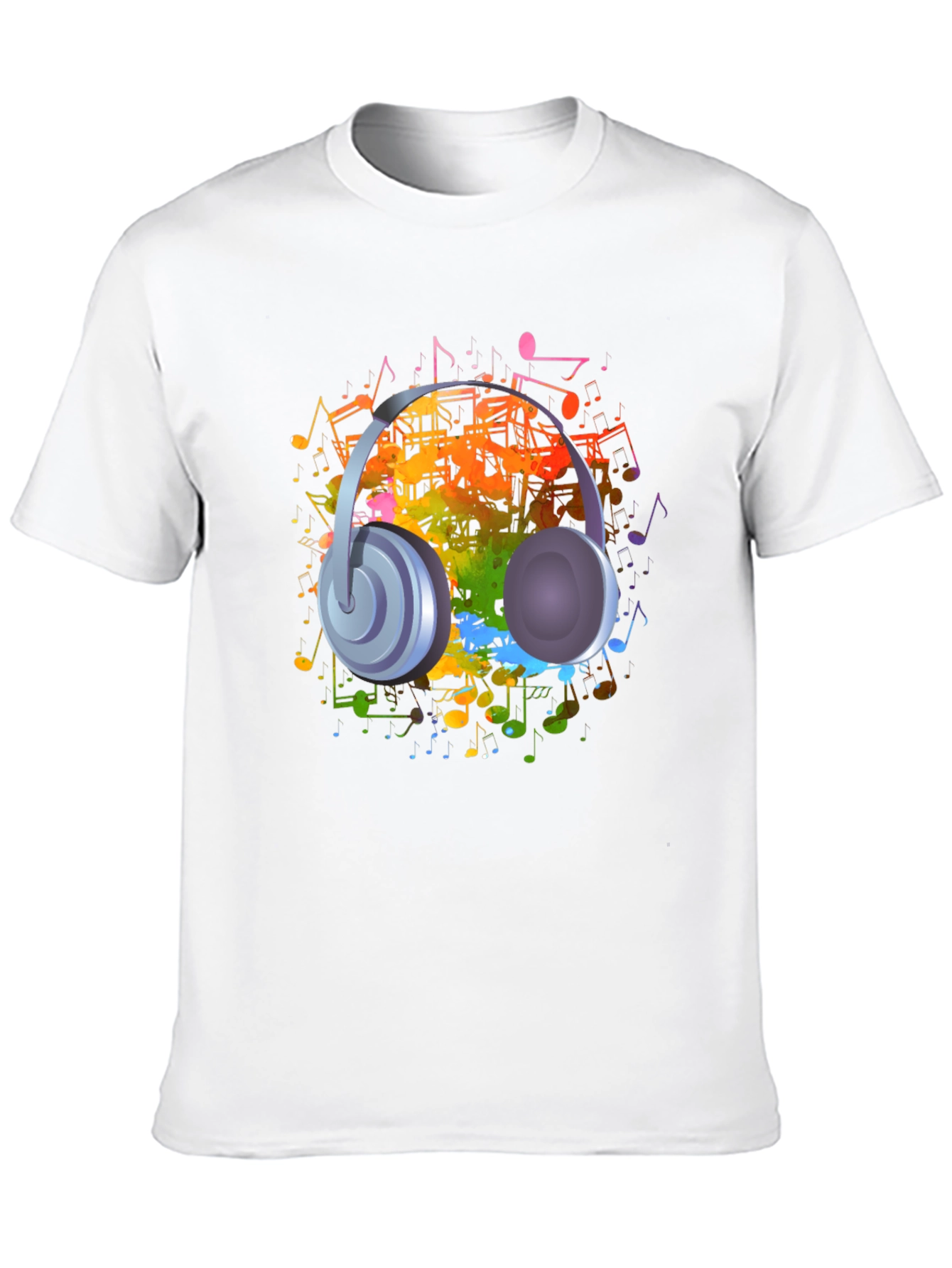 Musical Headphones Graphic T-Shirt