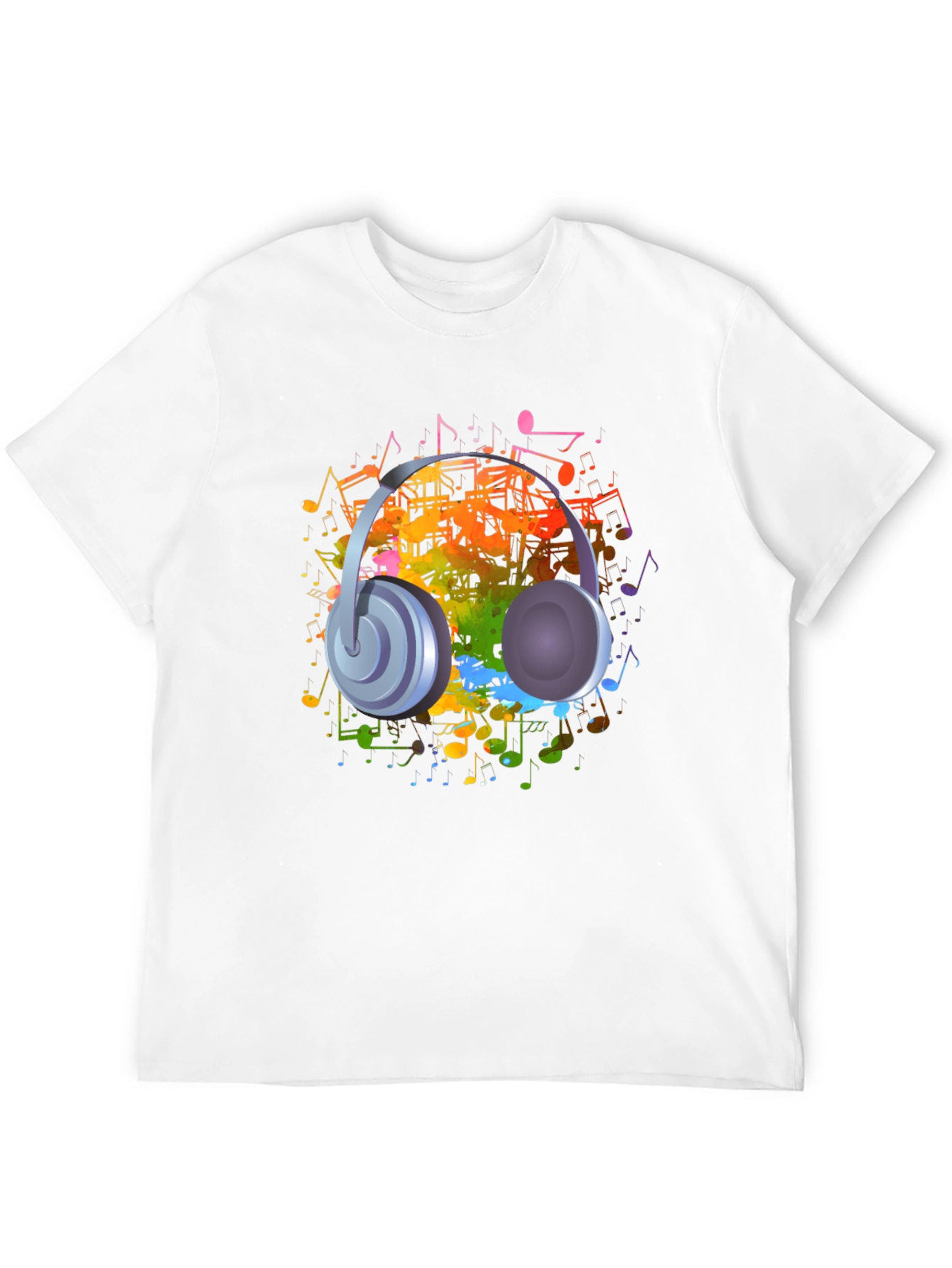 Musical Headphones Graphic T-Shirt