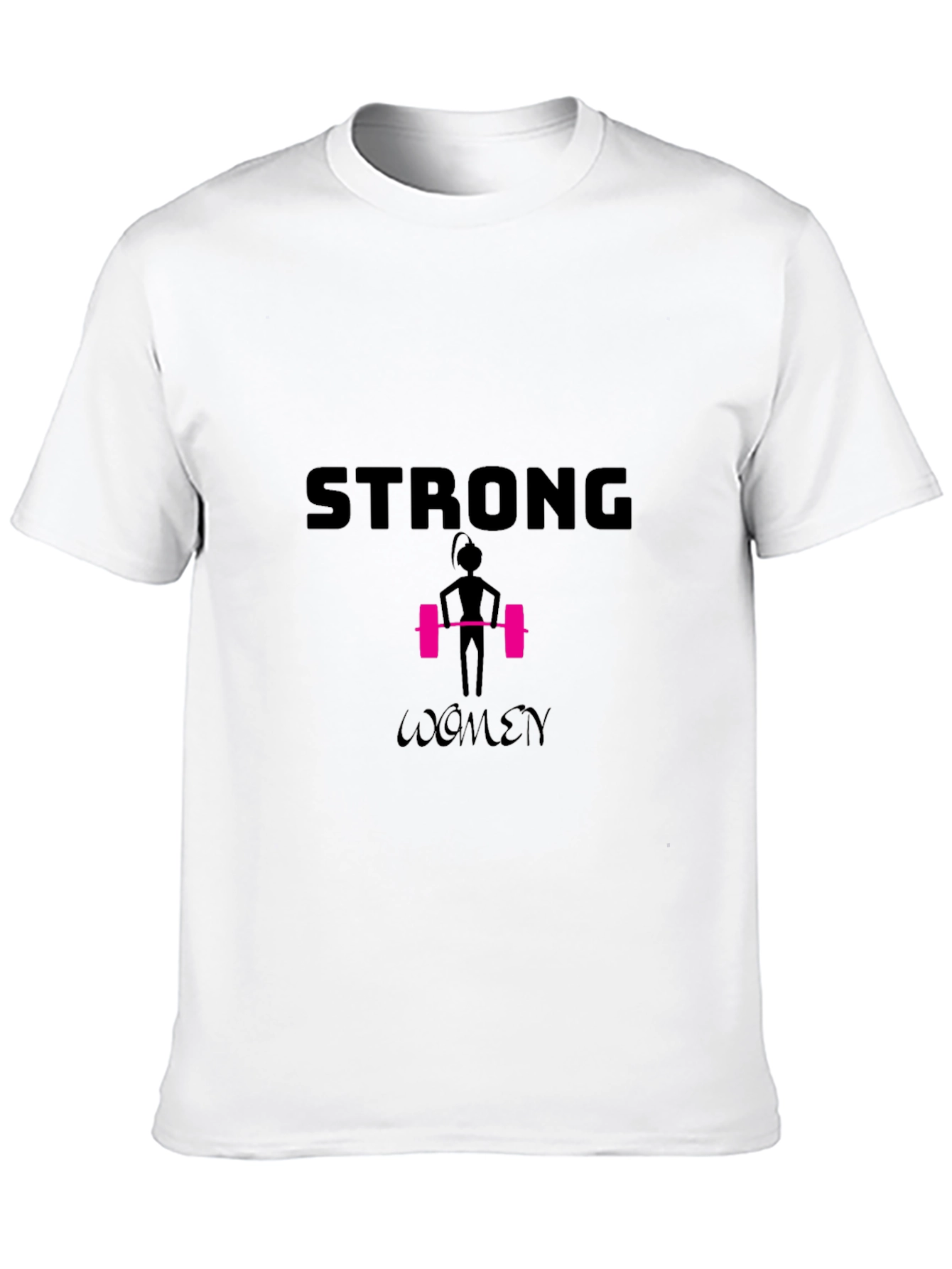 Strong Women Black Graphic Tee