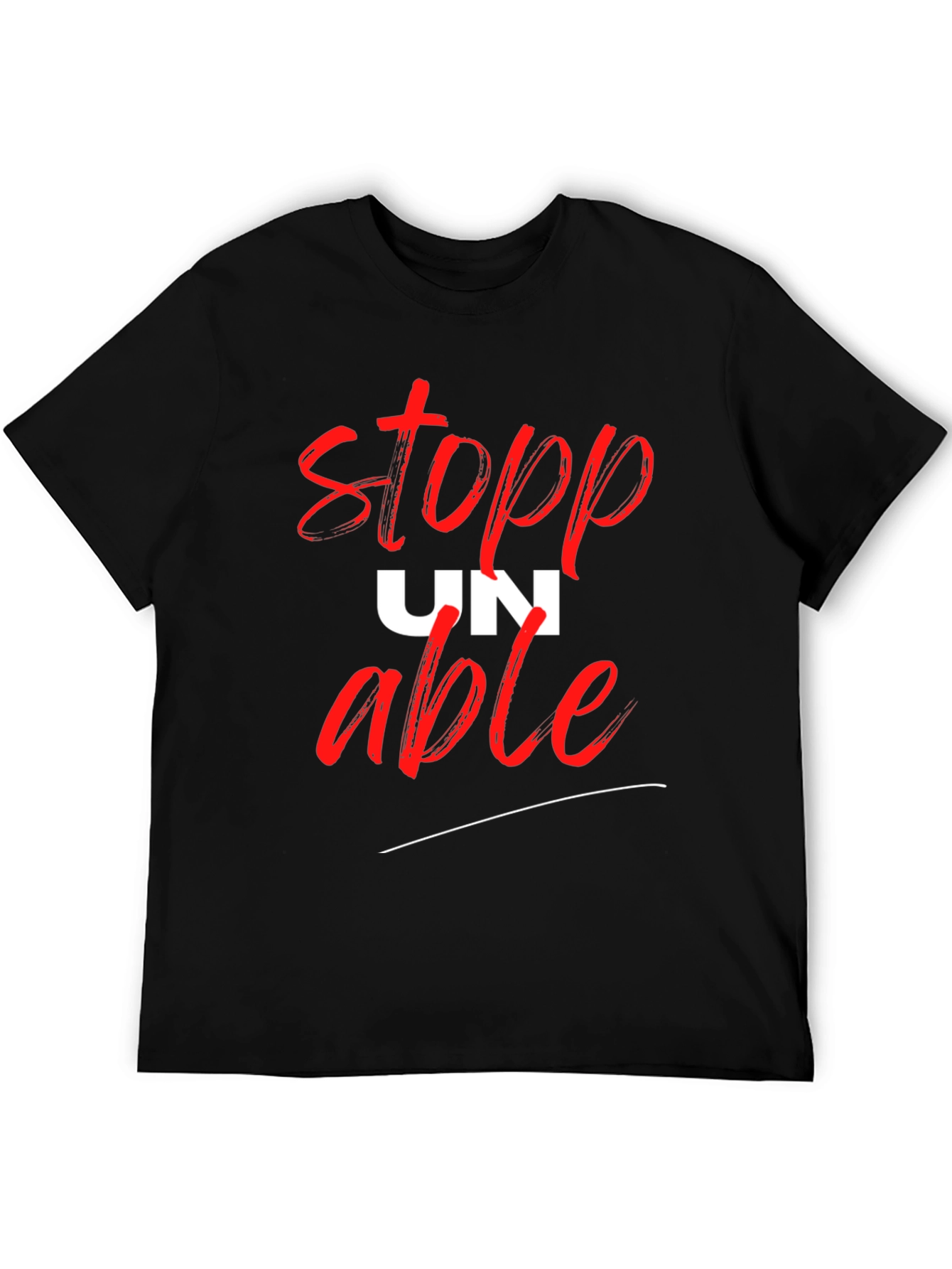 Unstoppable Graphic T-Shirt - Black Cotton Tee