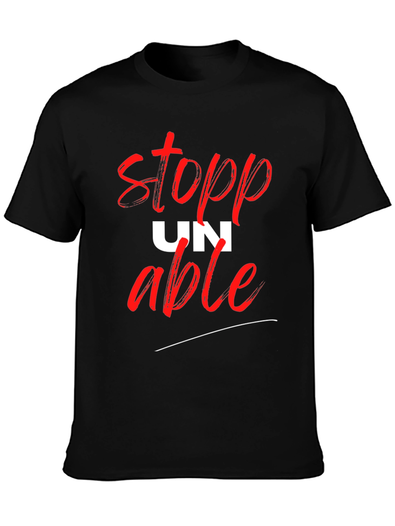 Unstoppable Graphic T-Shirt - Black Cotton Tee