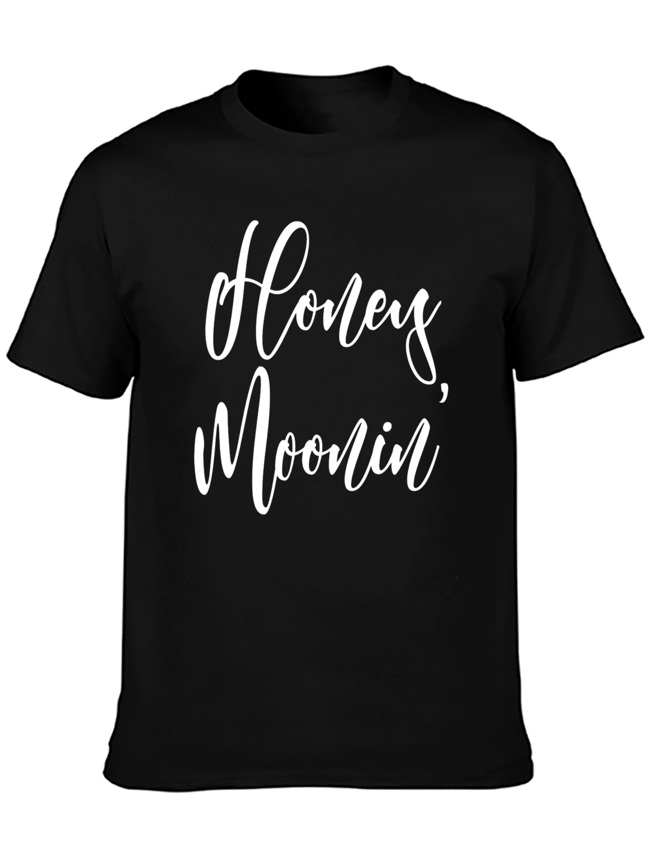 Honeymoonin Graphic Tee - Casual Crew Neck T-Shirt