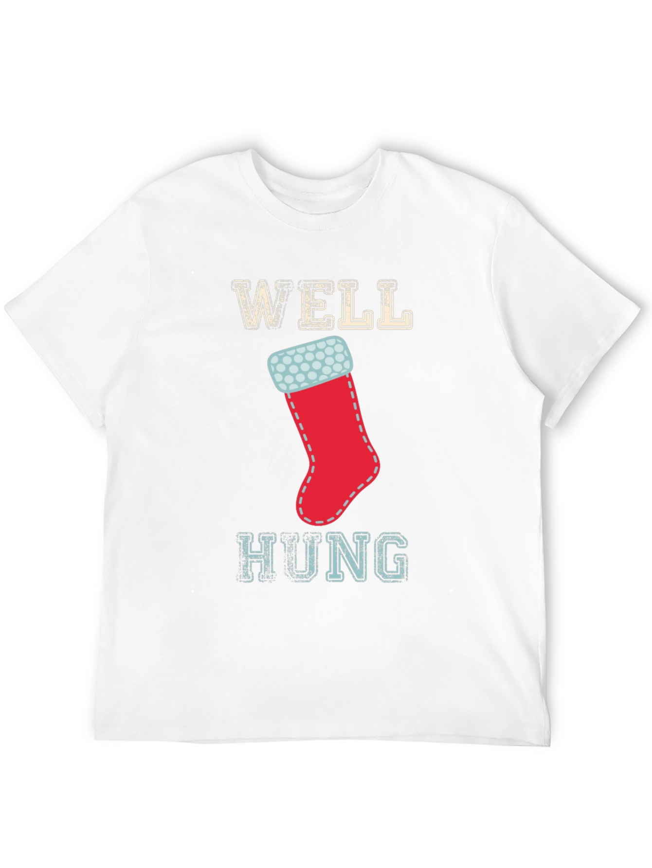 Well Hung Christmas Stocking Graphic Tee