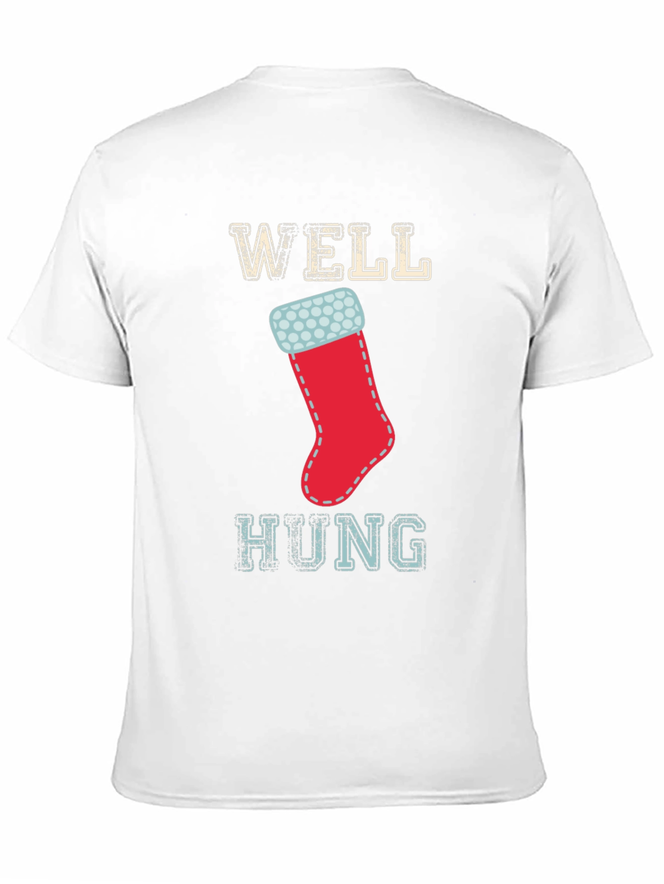 Well Hung Christmas Stocking Graphic Tee