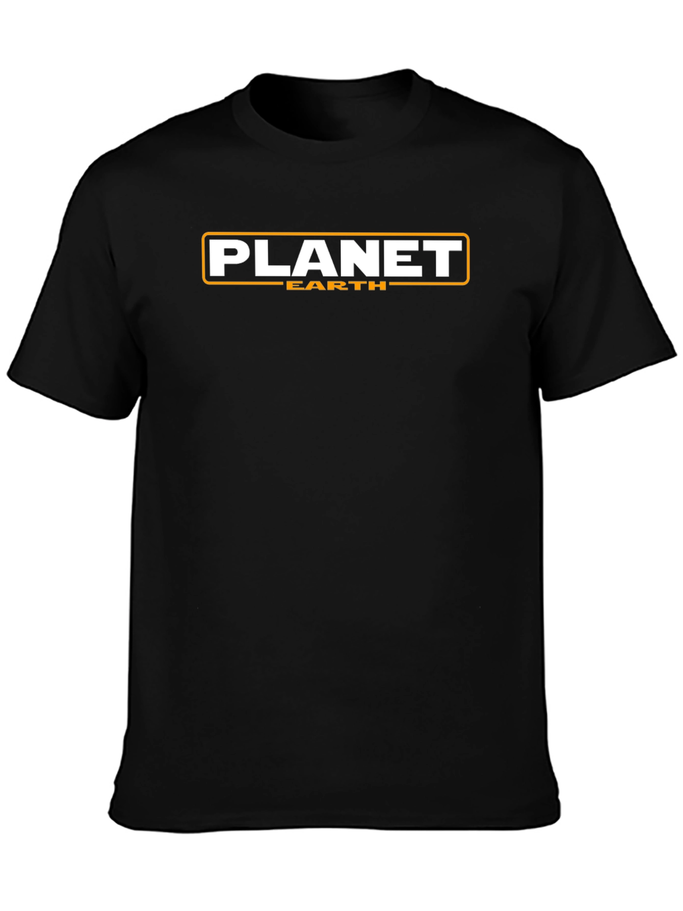Planet Earth Graphic Tee - Bold Black T-Shirt