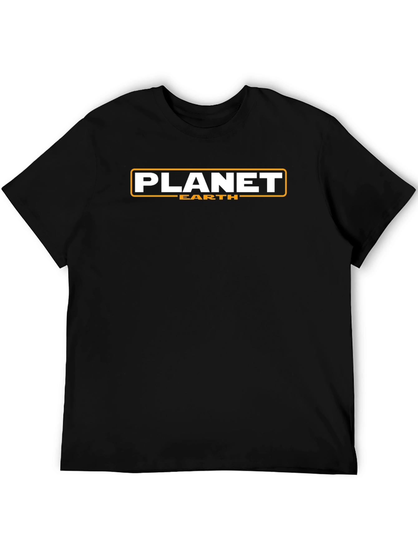 Planet Earth Graphic Tee - Bold Black T-Shirt