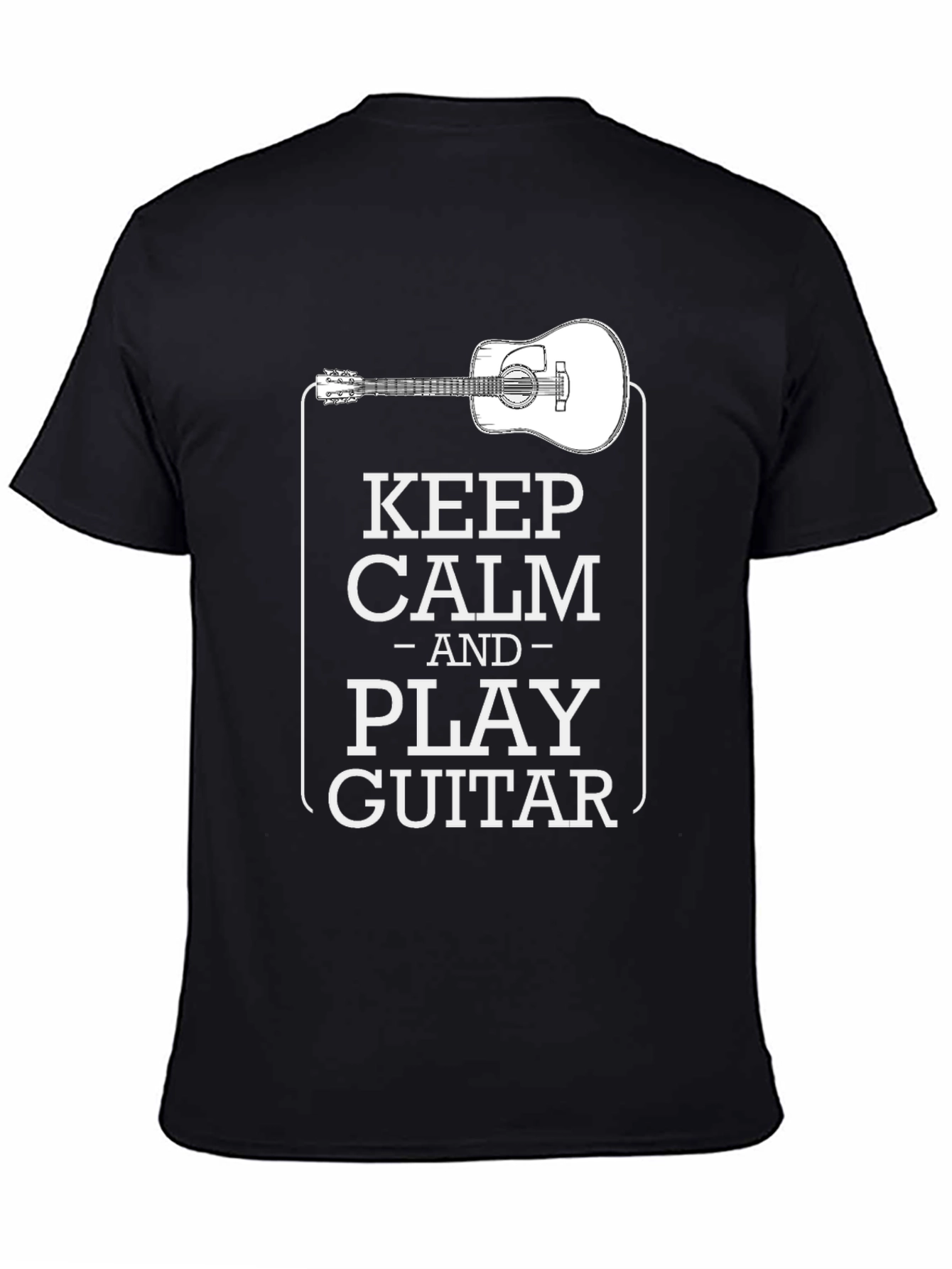Keep Calm and Play Guitar Graphic T-Shirt