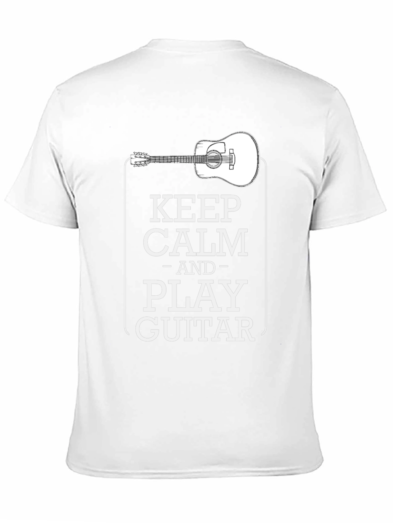 Keep Calm and Play Guitar Graphic T-Shirt