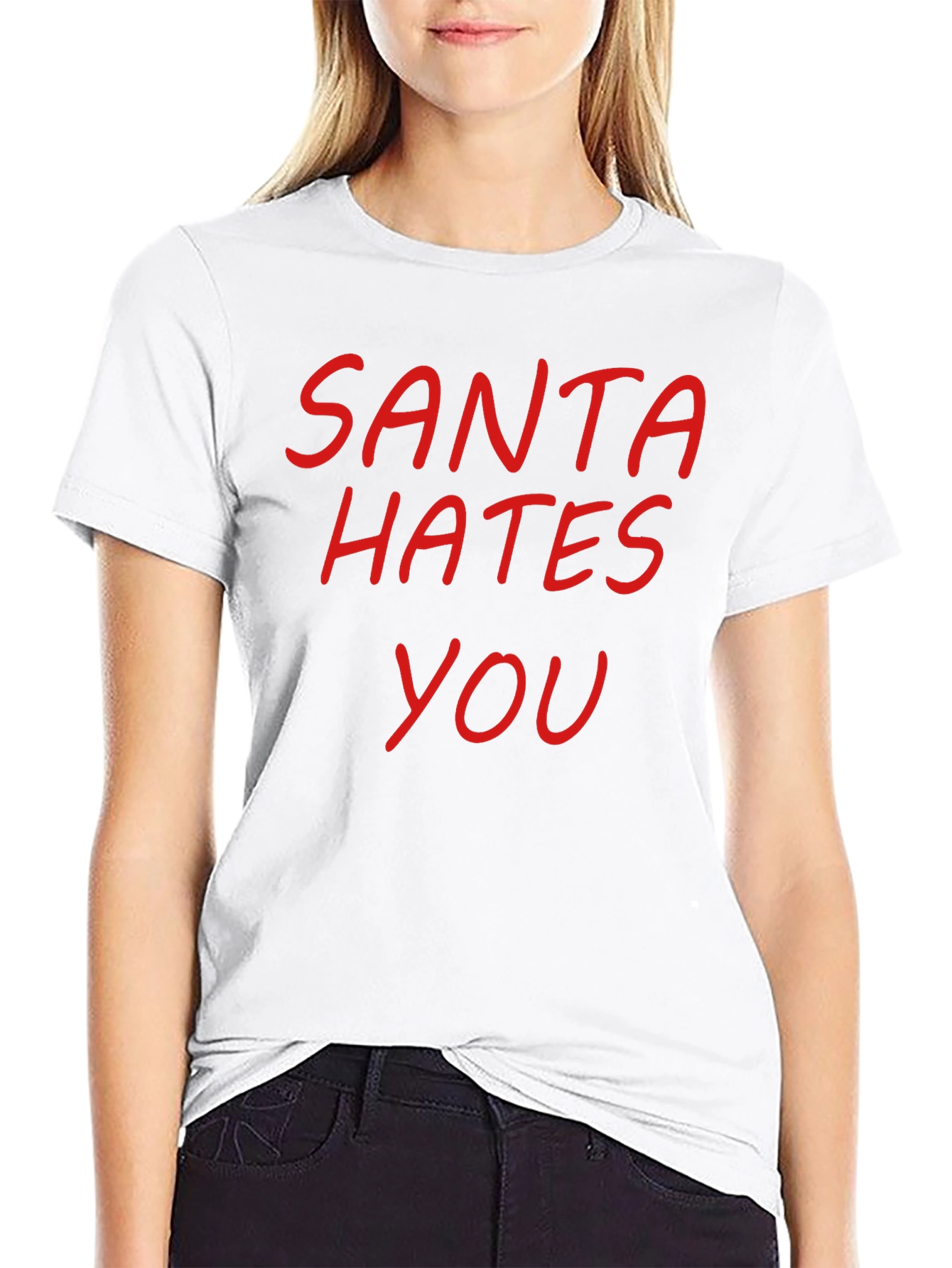 Santa Hates You Graphic T-Shirt