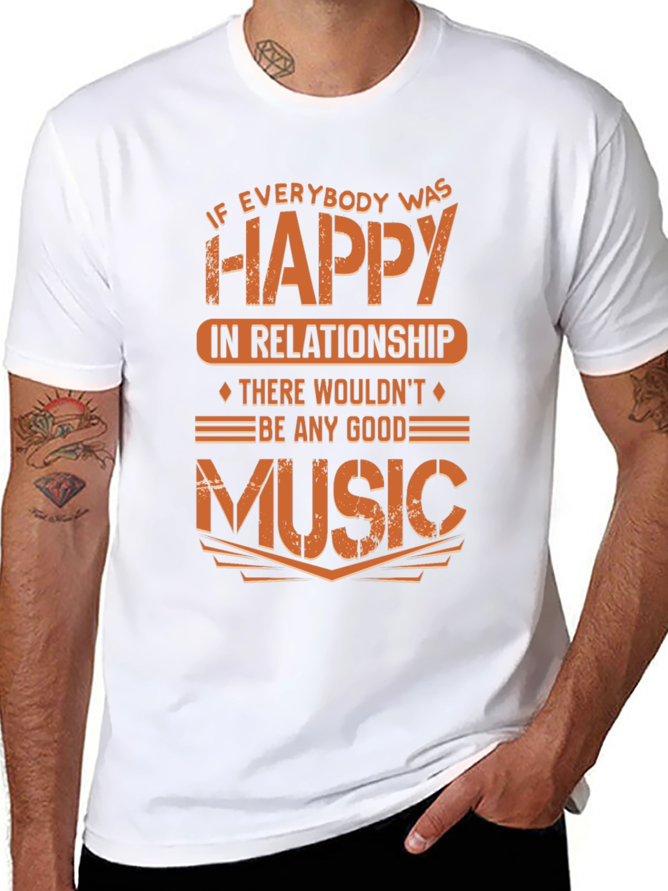 Funny Music Lover T-Shirt - If Everybody Was Happy
