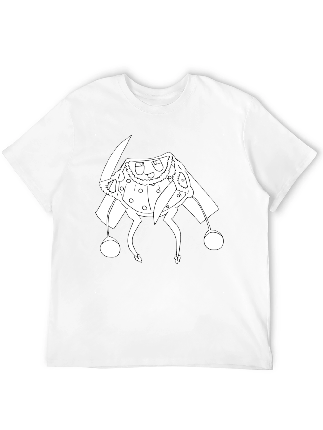 Black T-Shirt with Cartoon Character