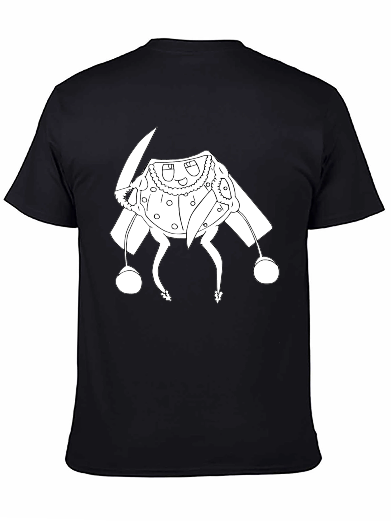 Black T-Shirt with Cartoon Character