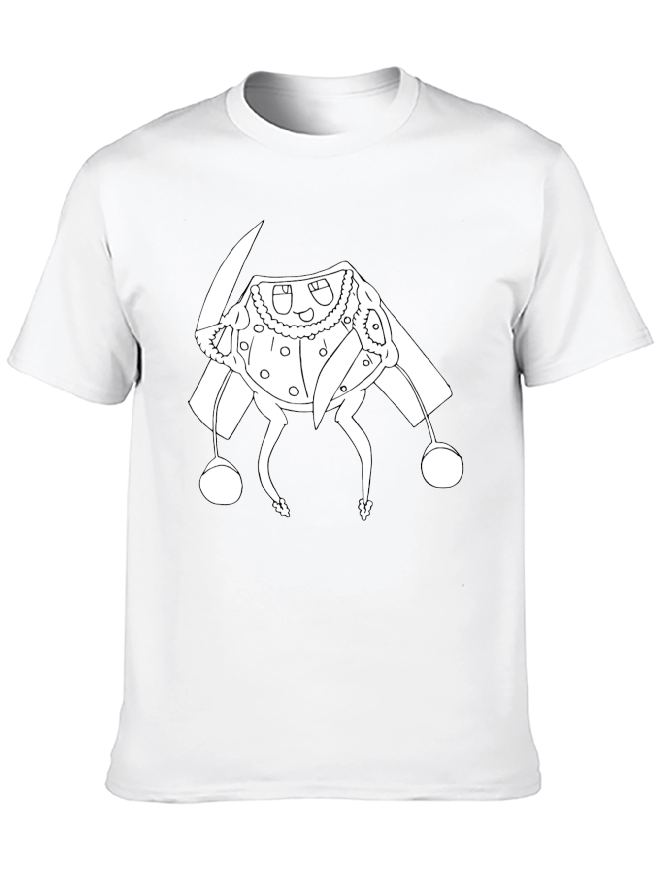 Black T-Shirt with Cartoon Character