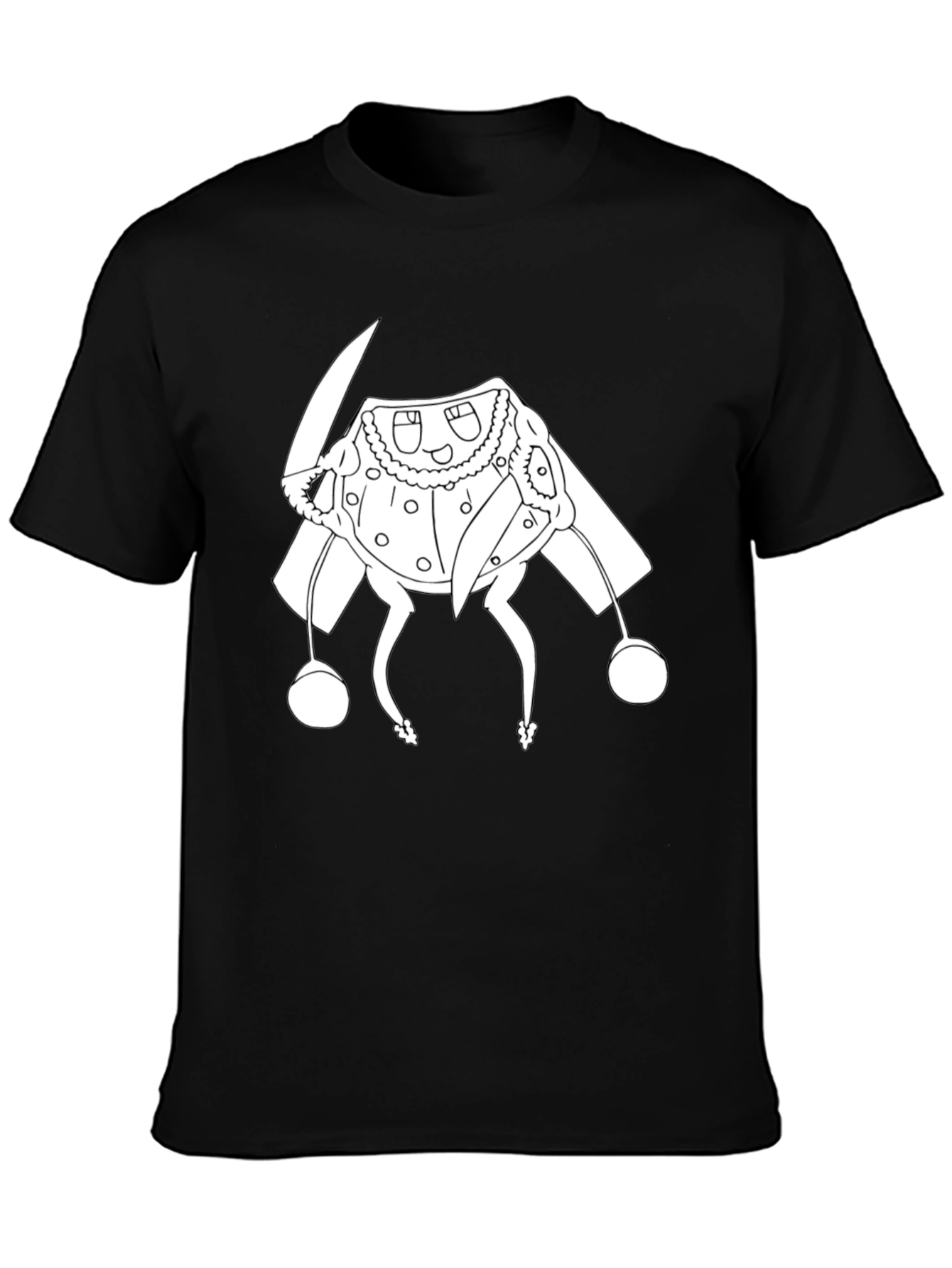Black T-Shirt with Cartoon Character