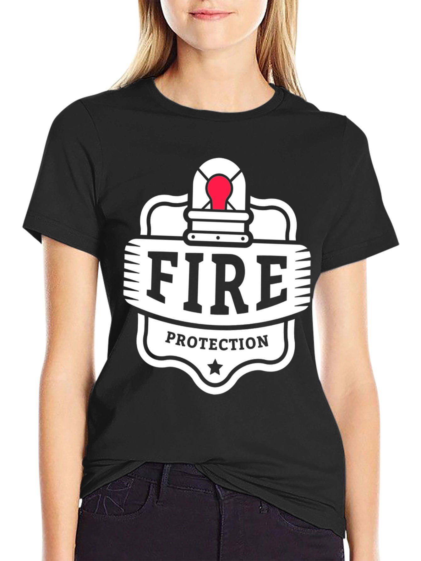 Fire Protection Black T-Shirt