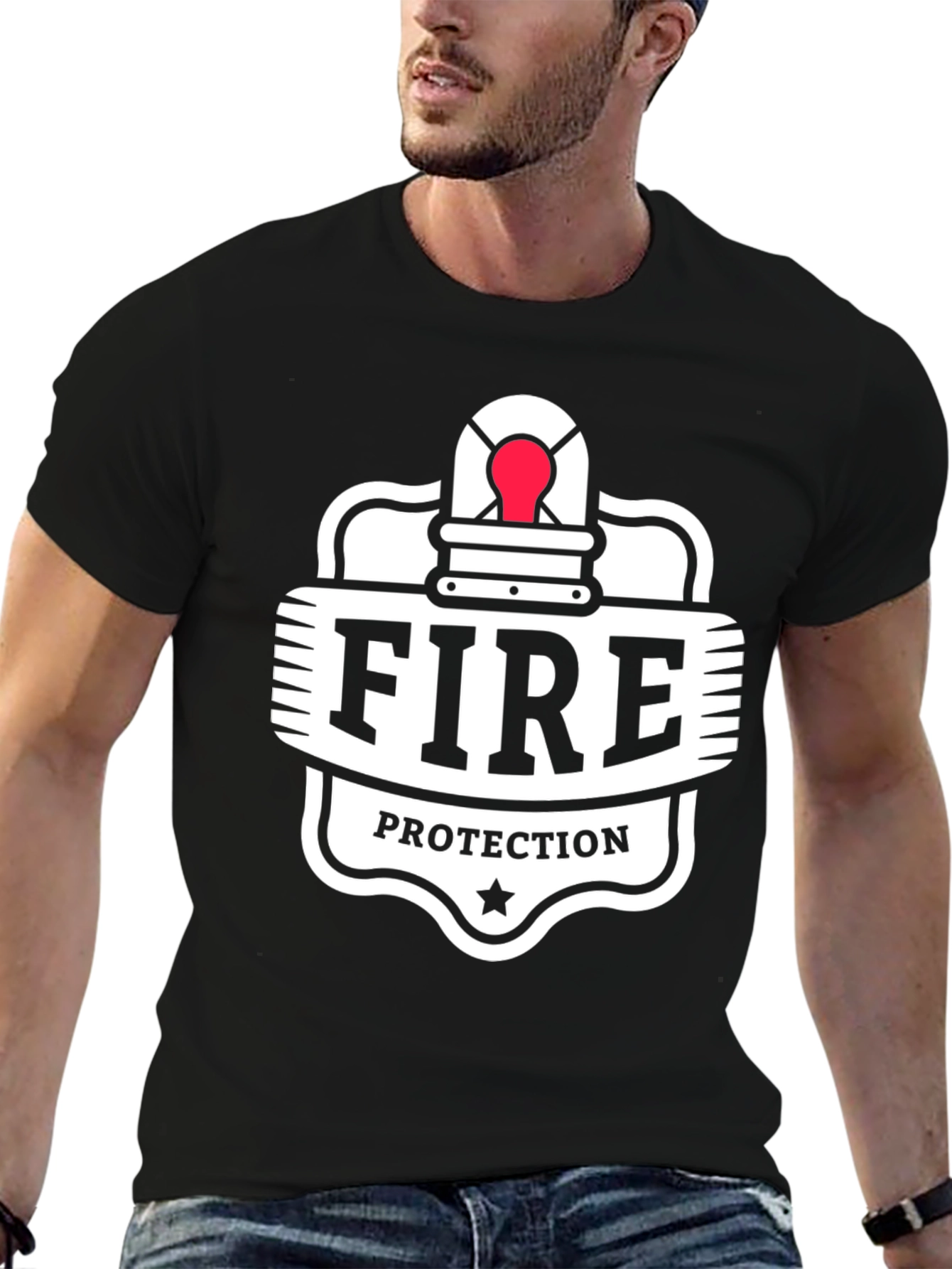 Fire Protection Black T-Shirt