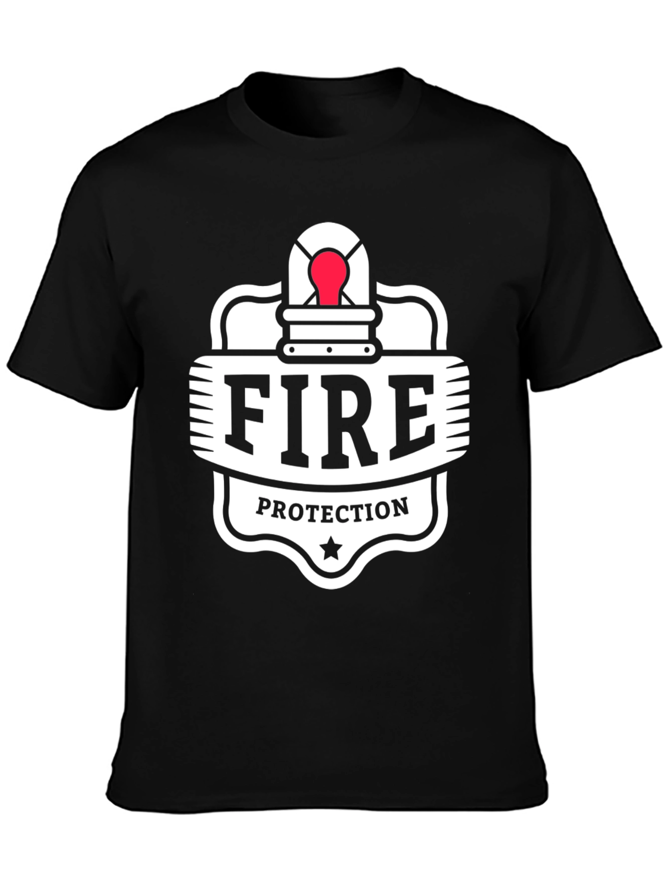 Fire Protection Black T-Shirt