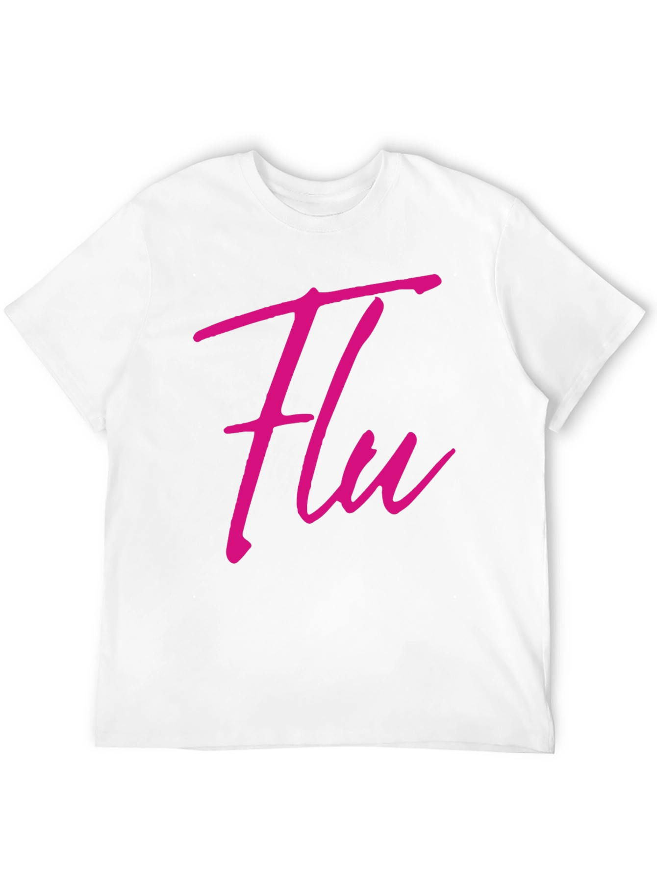 Flu Graphic Tee - Trendy Casual Black T-Shirt