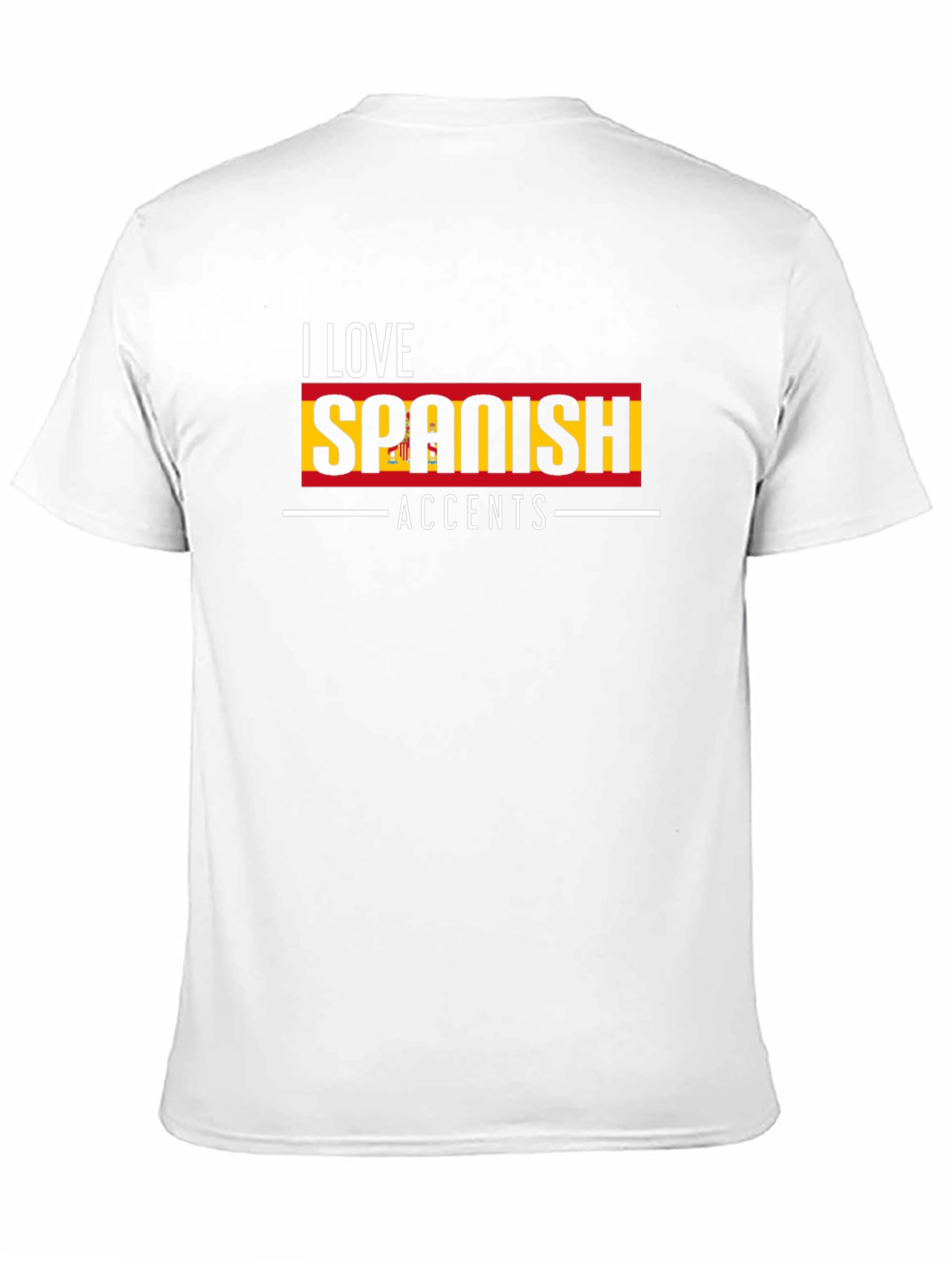 I Love Spanish Accents T-Shirt - Black
