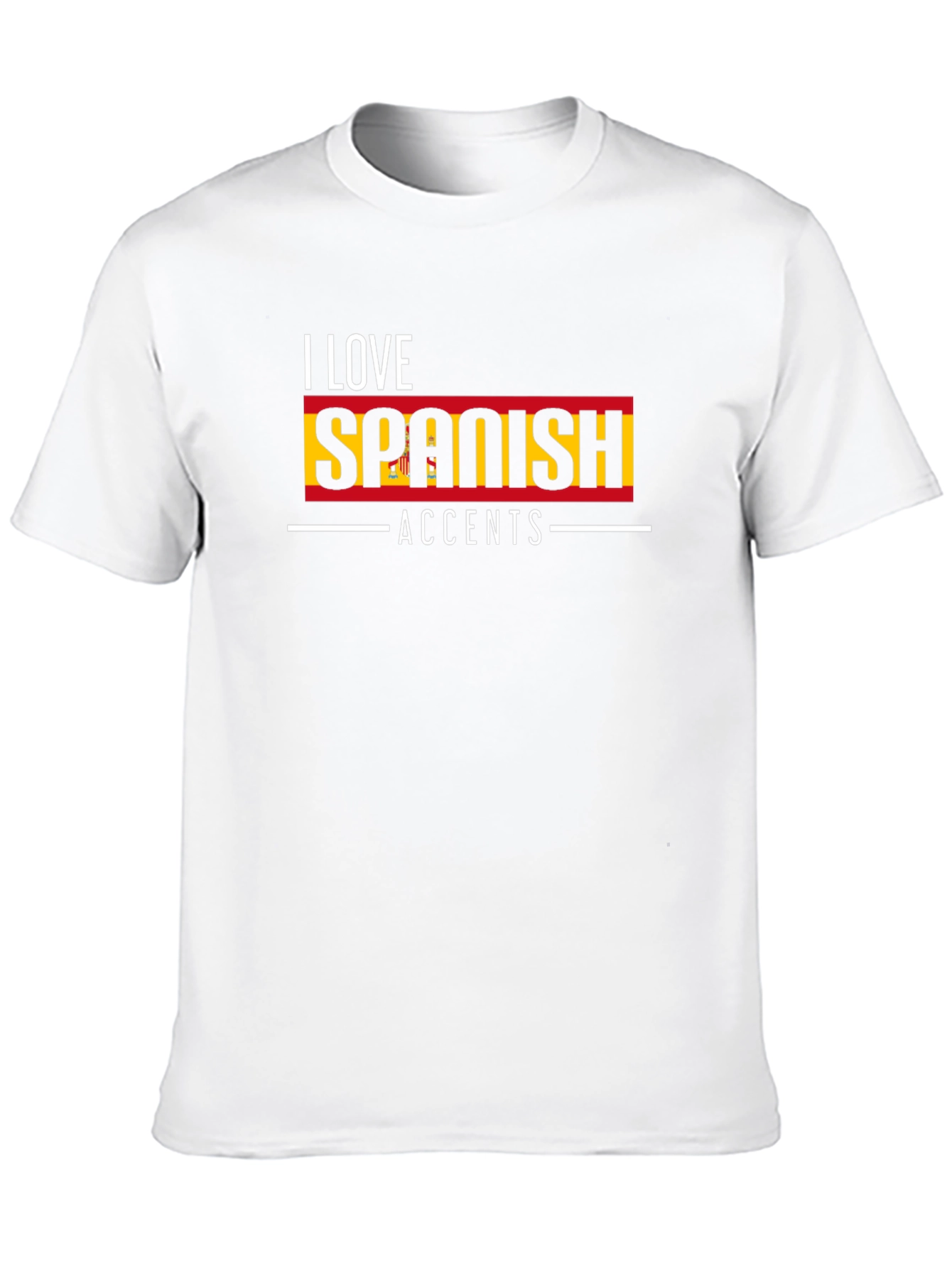 I Love Spanish Accents T-Shirt - Black