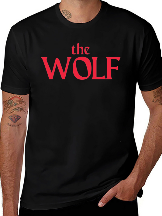 The Wolf Graphic Tee - Stylish Black T-Shirt