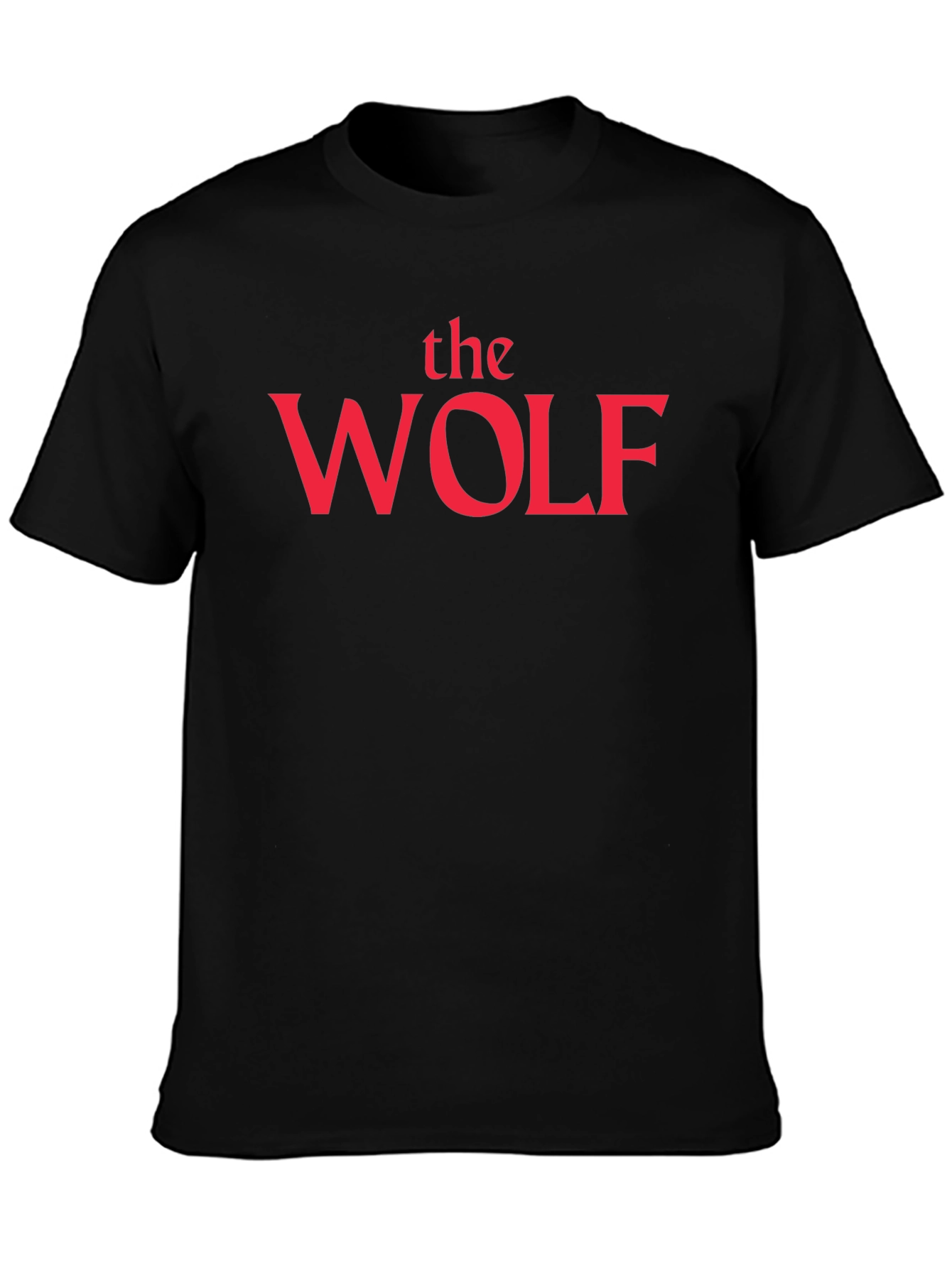 The Wolf Graphic Tee - Stylish Black T-Shirt