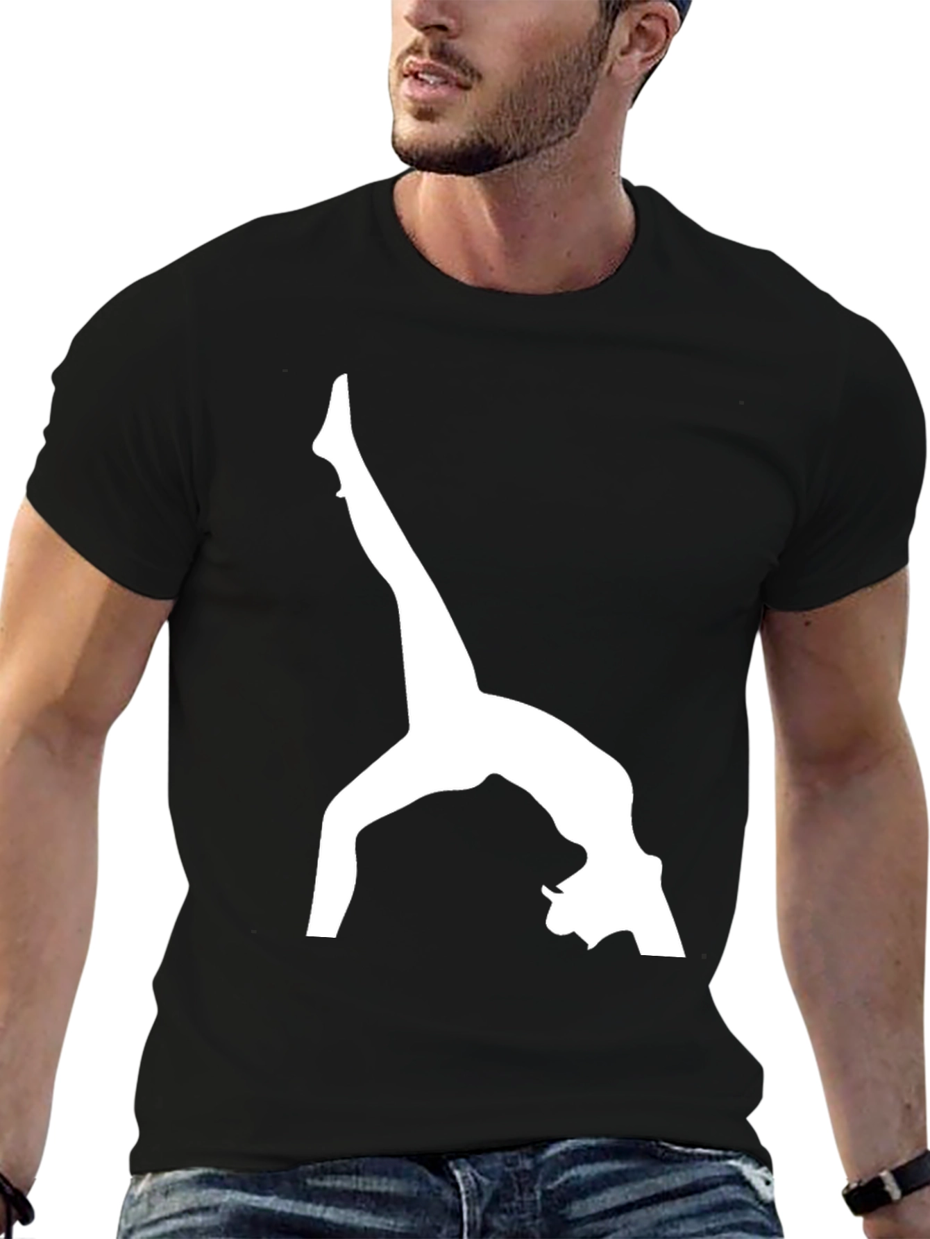 Black Dancer Silhouette Graphic Tee