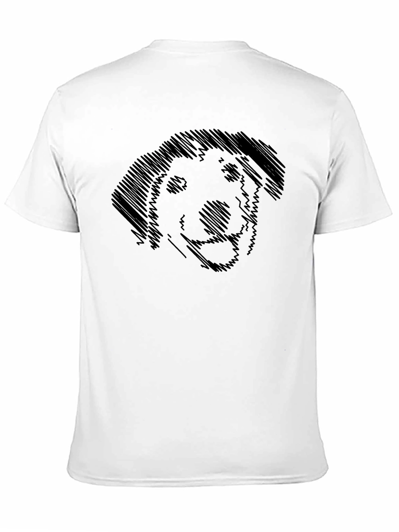 Dog Sketch Black T-Shirt