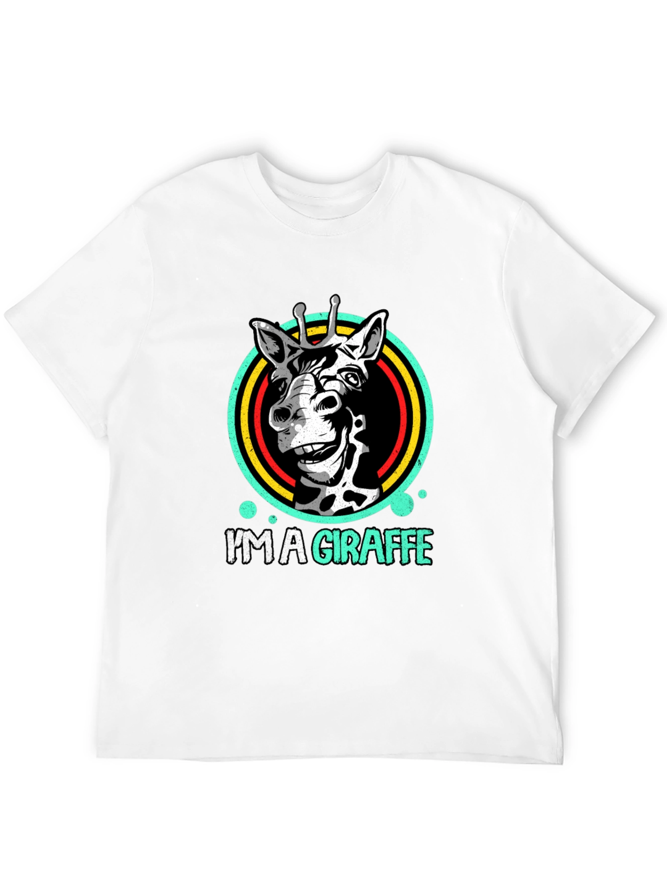 Im A Giraffe Mens Graphic Tee - Novelty T-Shirt