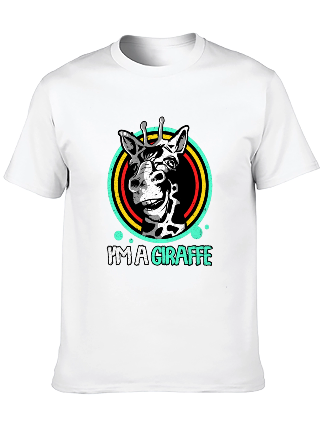 Im A Giraffe Mens Graphic Tee - Novelty T-Shirt