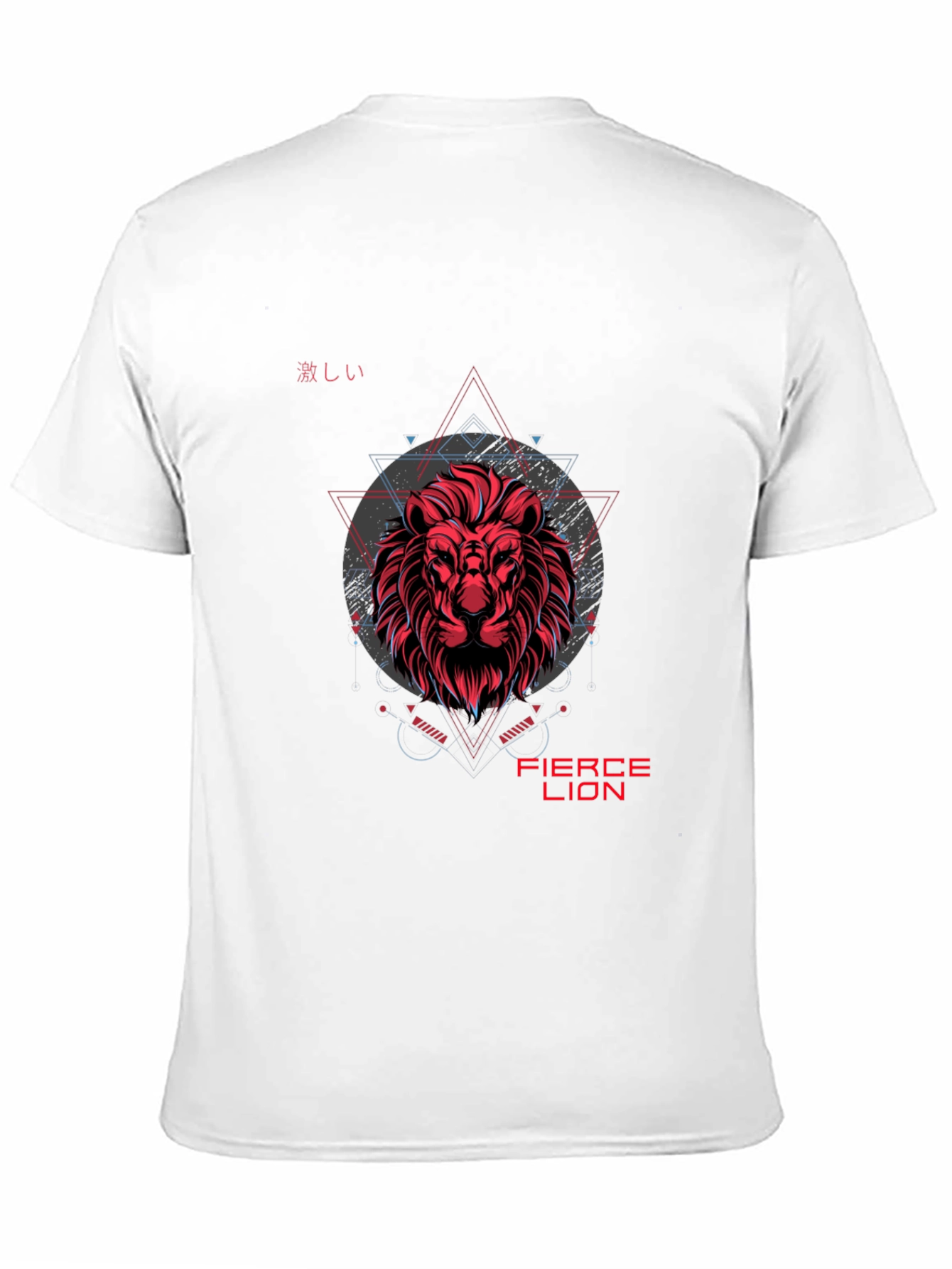 Fierce Lion Graphic Print Black T-Shirt