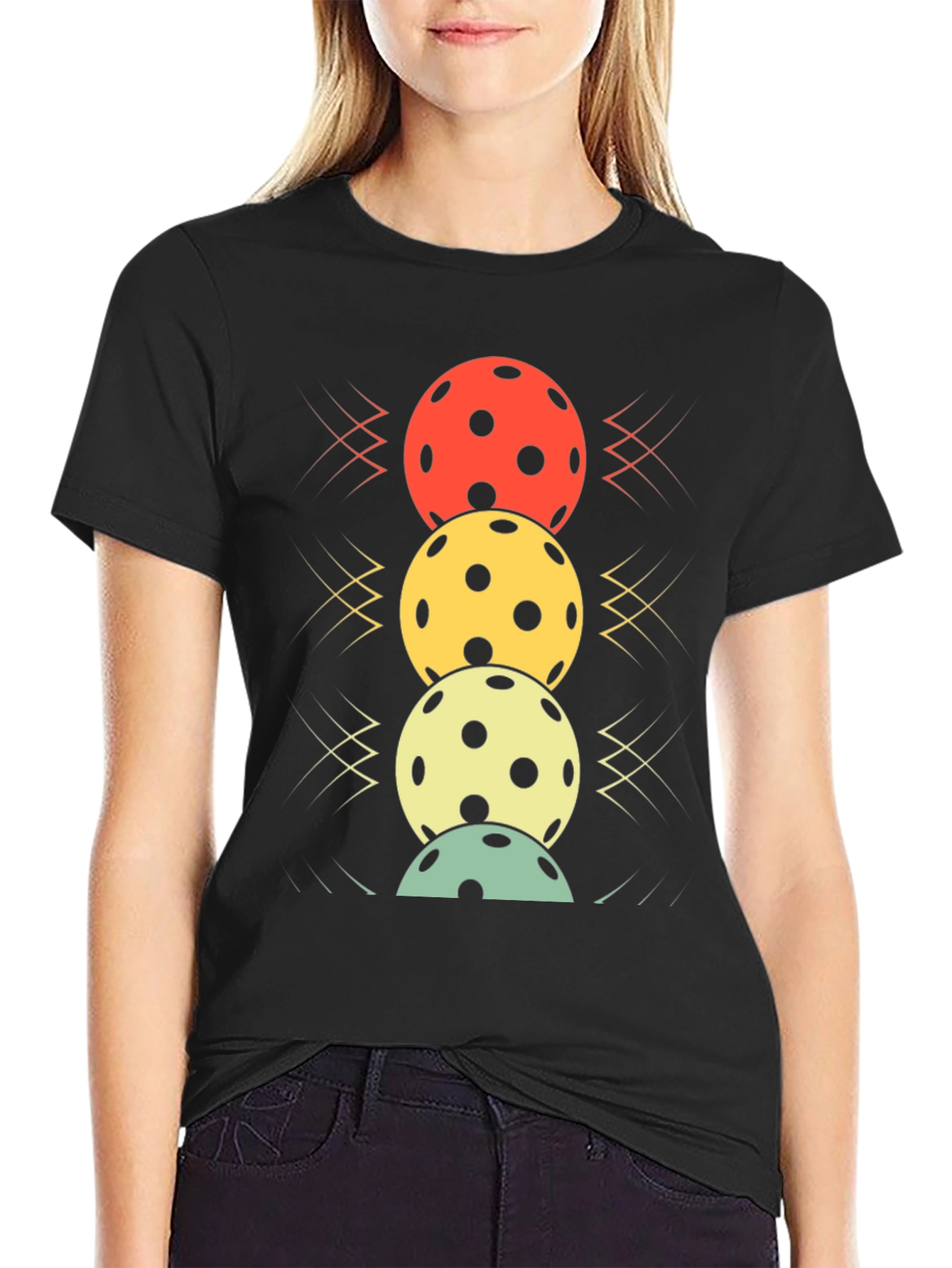Pickleball Balls Stacked Graphic Tee