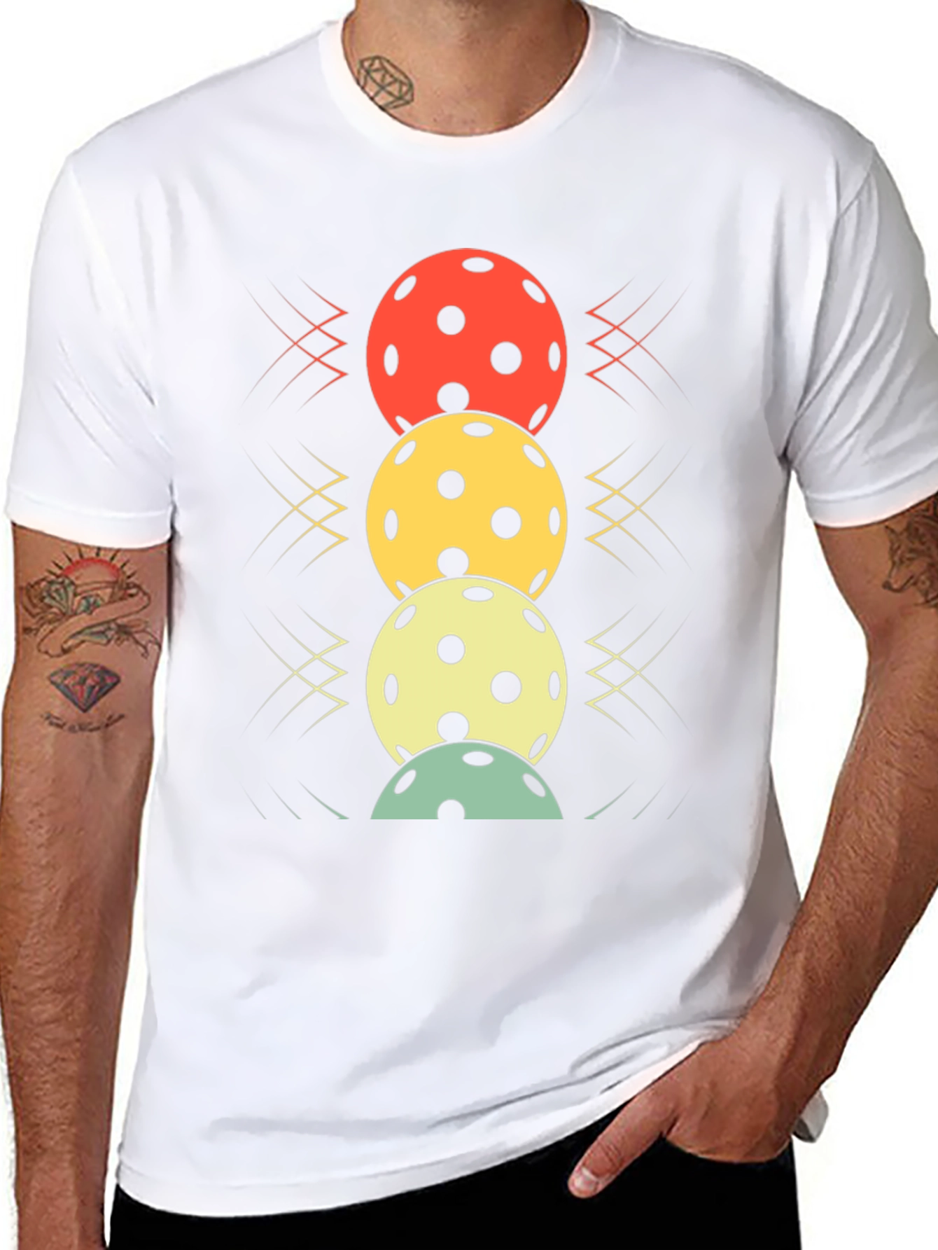 Pickleball Balls Stacked Graphic Tee