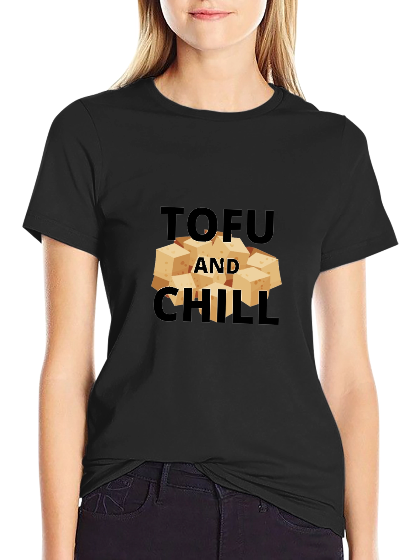 Tofu and Chill Black T-Shirt