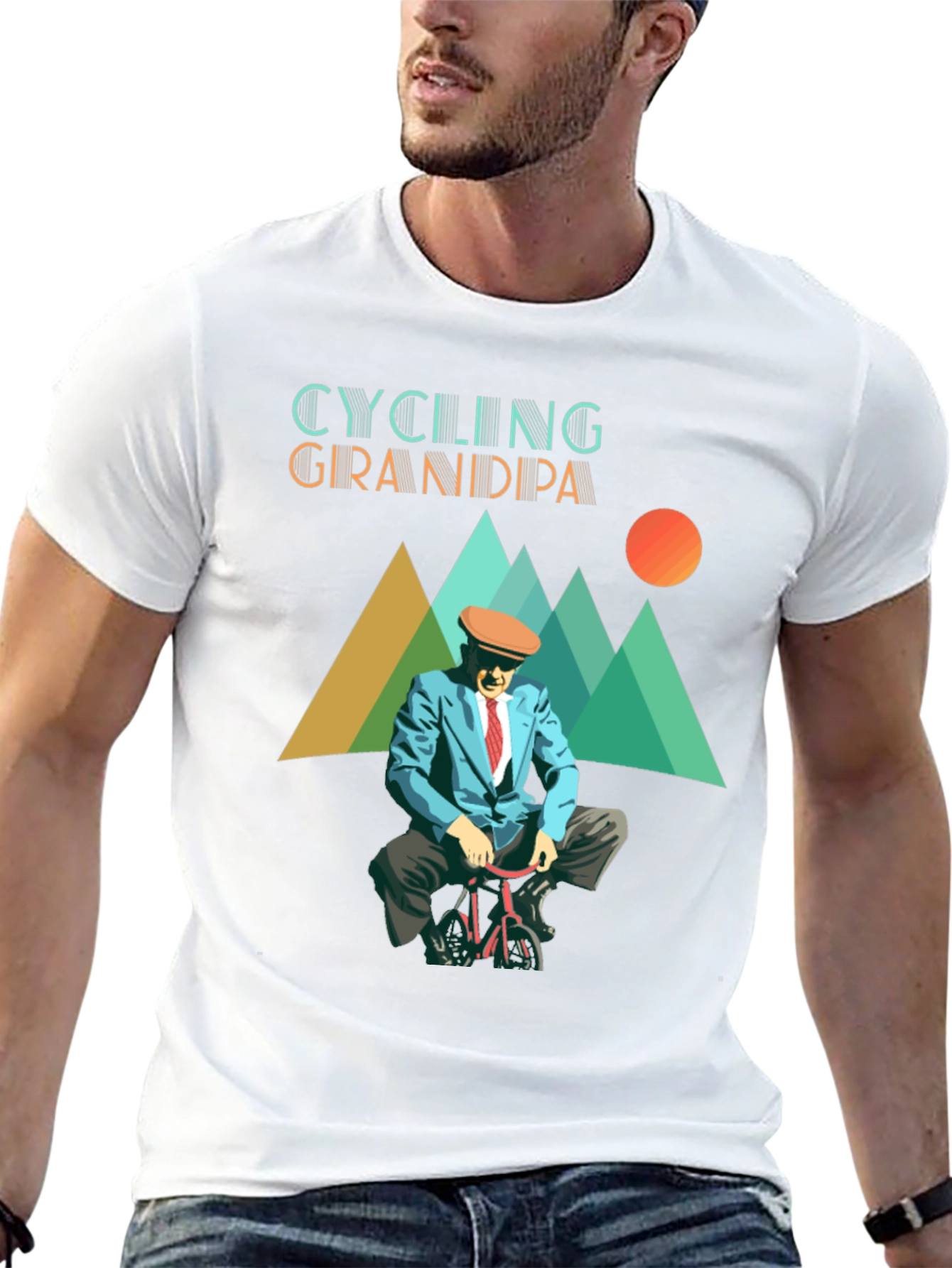 Cycling Grandpa T-Shirt