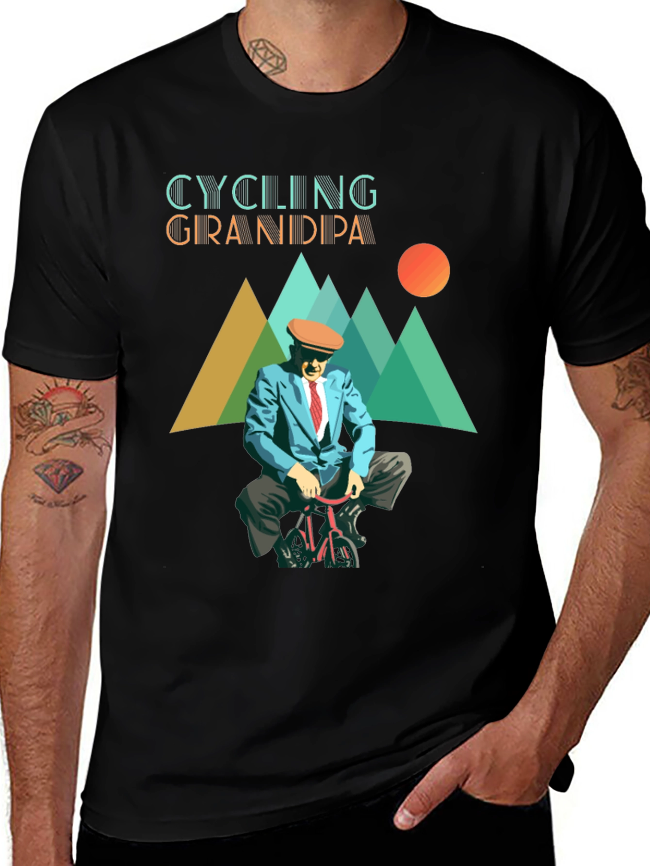 Cycling Grandpa T-Shirt