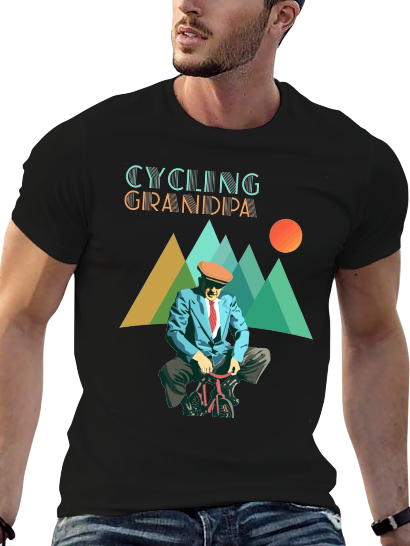 Cycling Grandpa T-Shirt