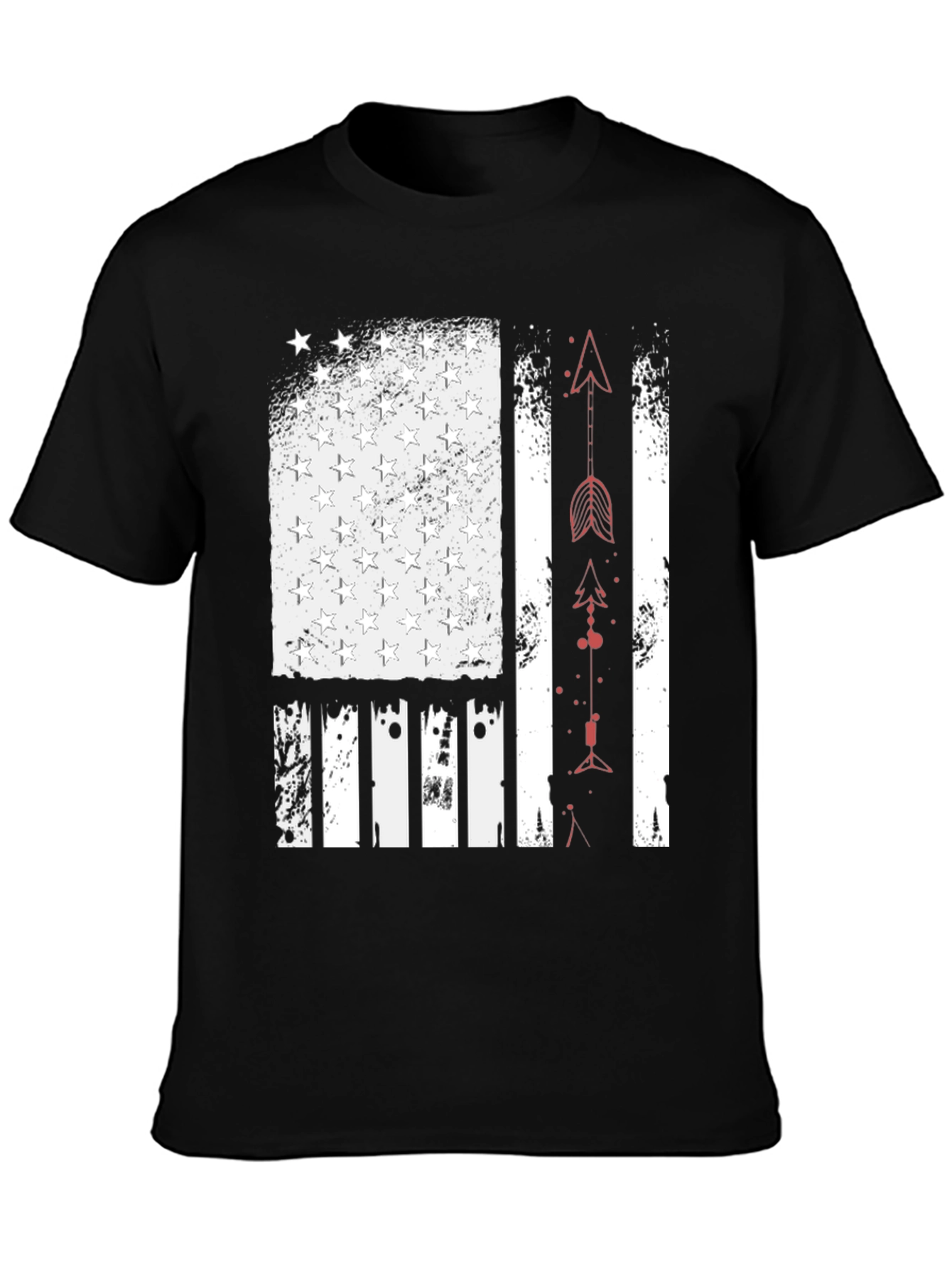 American Flag Arrow T-Shirt - Patriotic Design