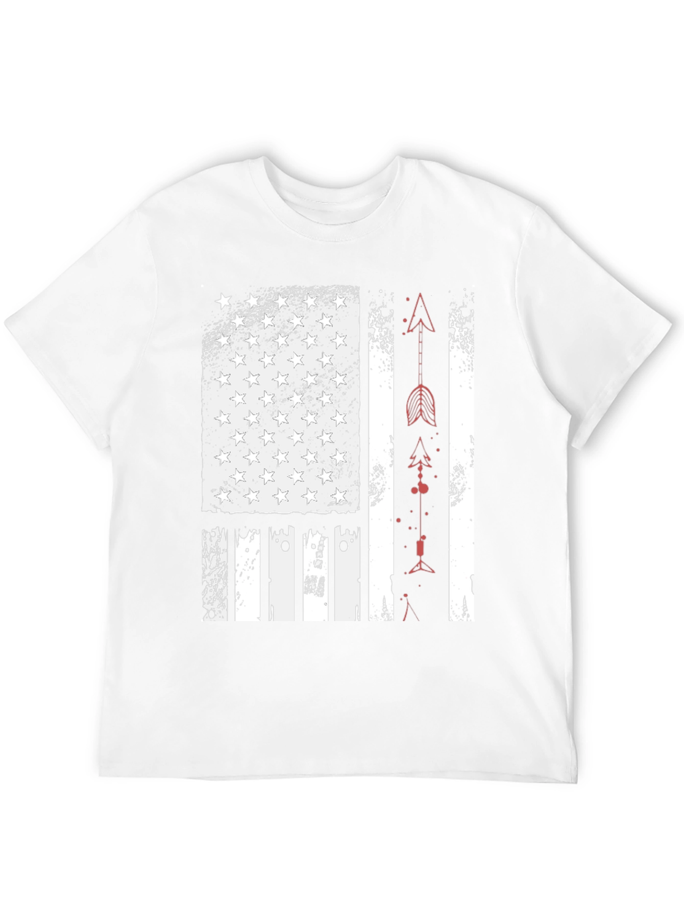 American Flag Arrow T-Shirt - Patriotic Design
