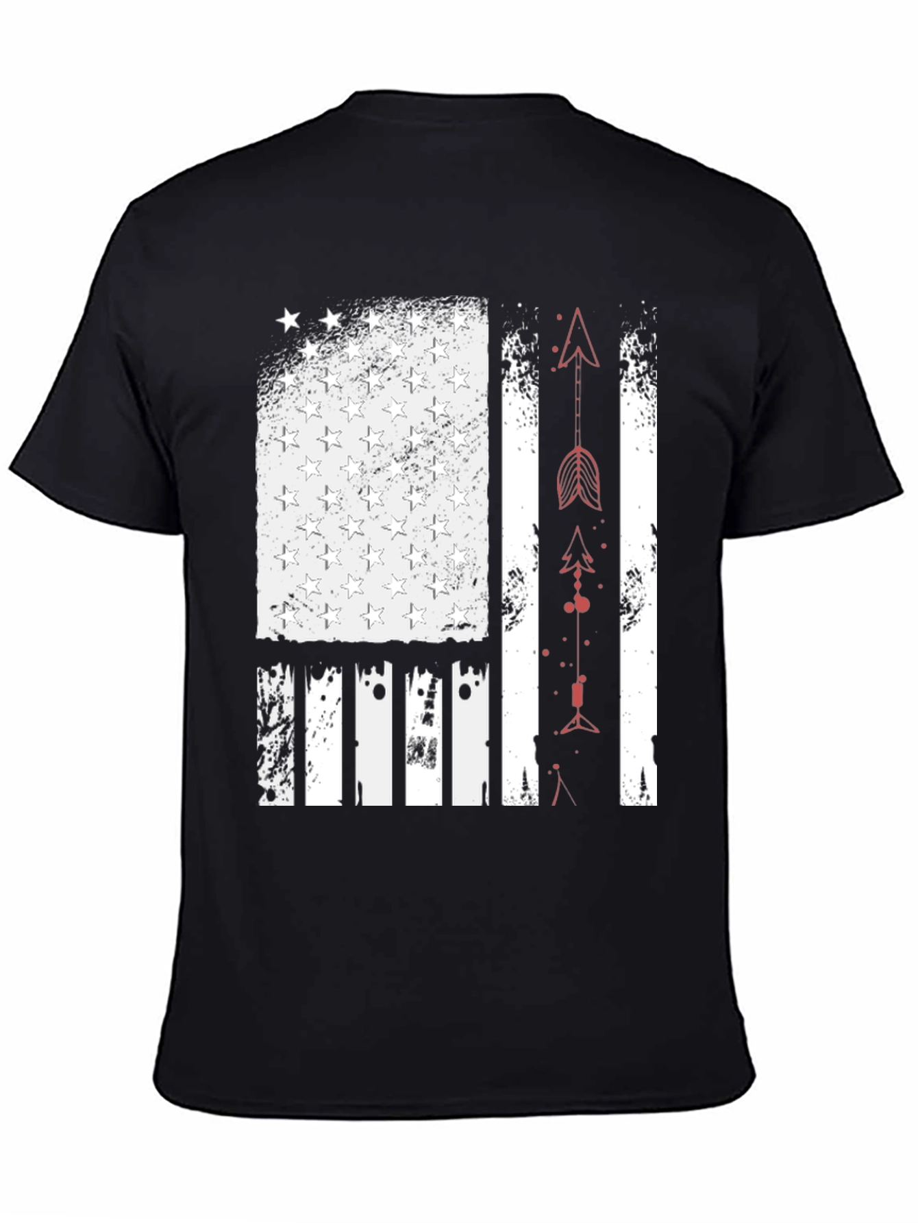 American Flag Arrow T-Shirt - Patriotic Design