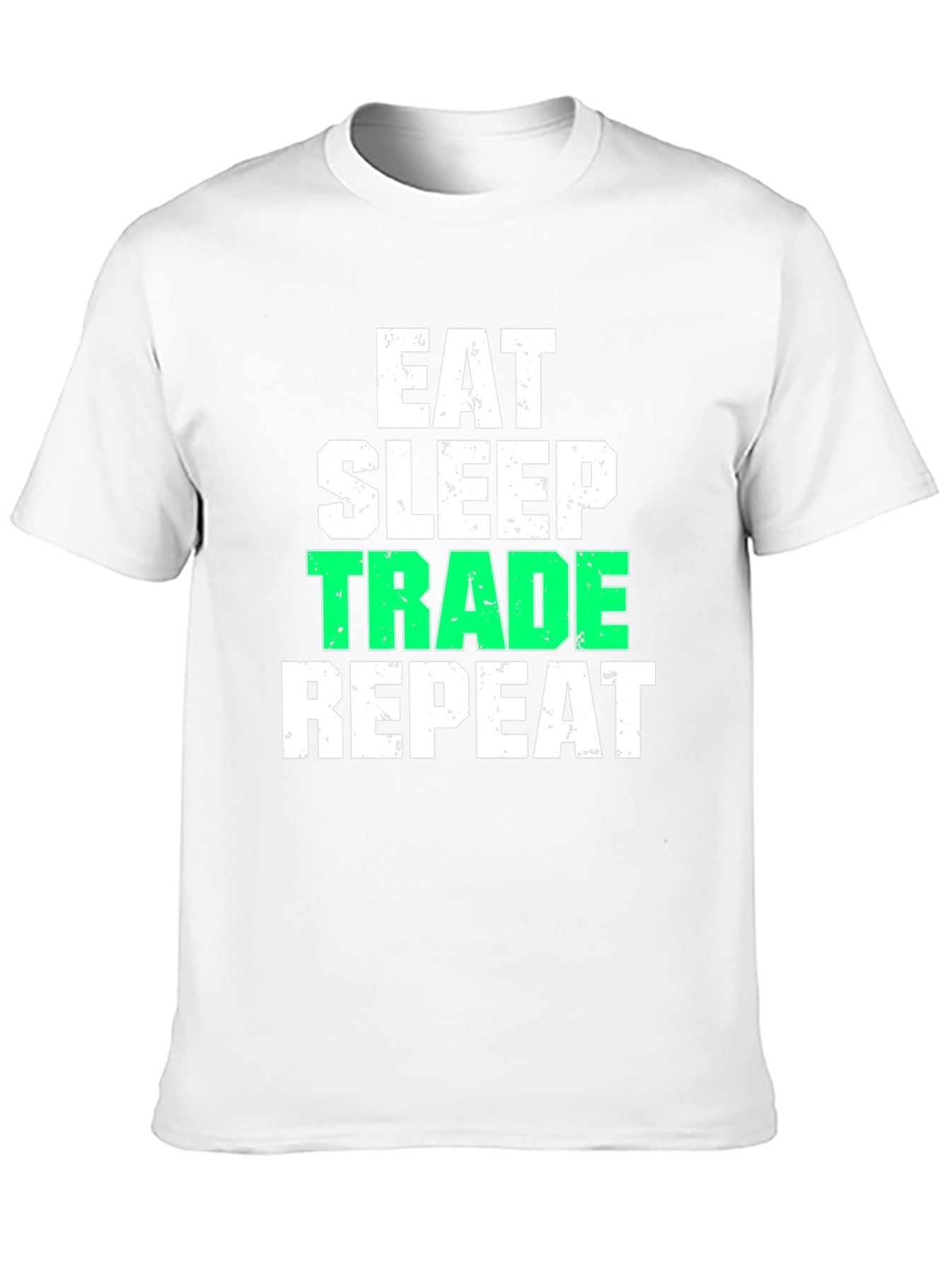 Eat Sleep Trade Repeat Black Graphic T-Shirt