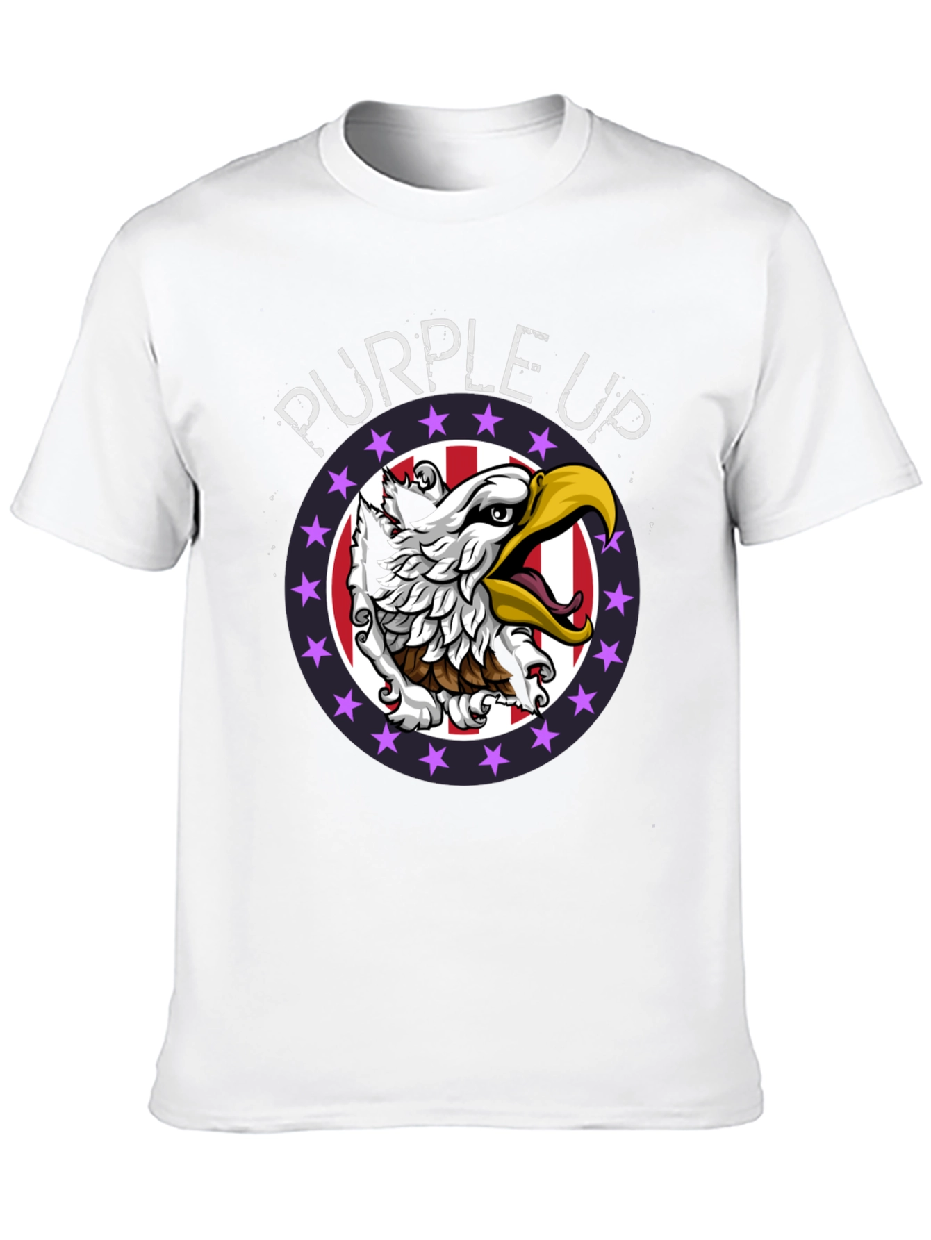Purple Up Eagle Graphic Tee
