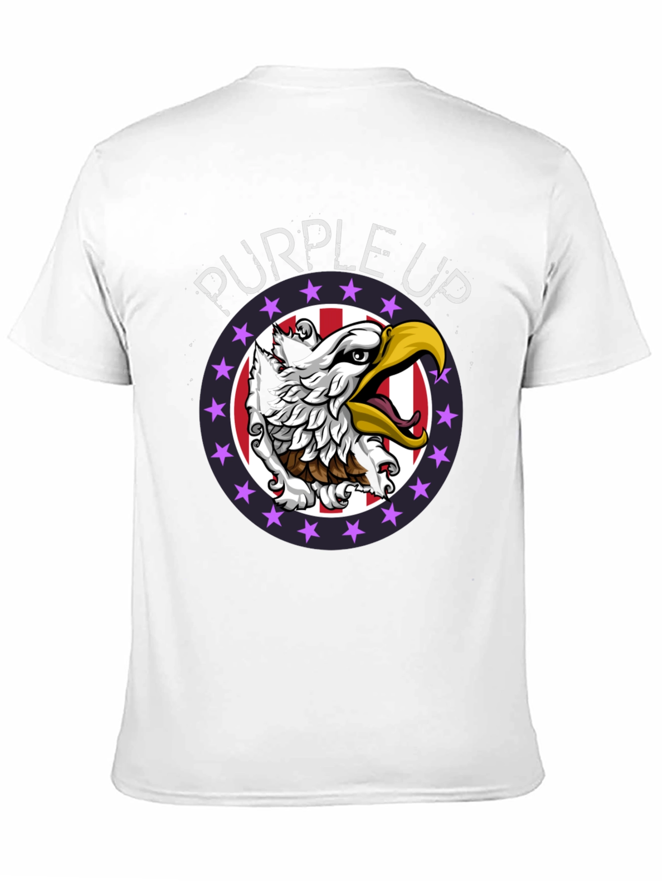Purple Up Eagle Graphic Tee