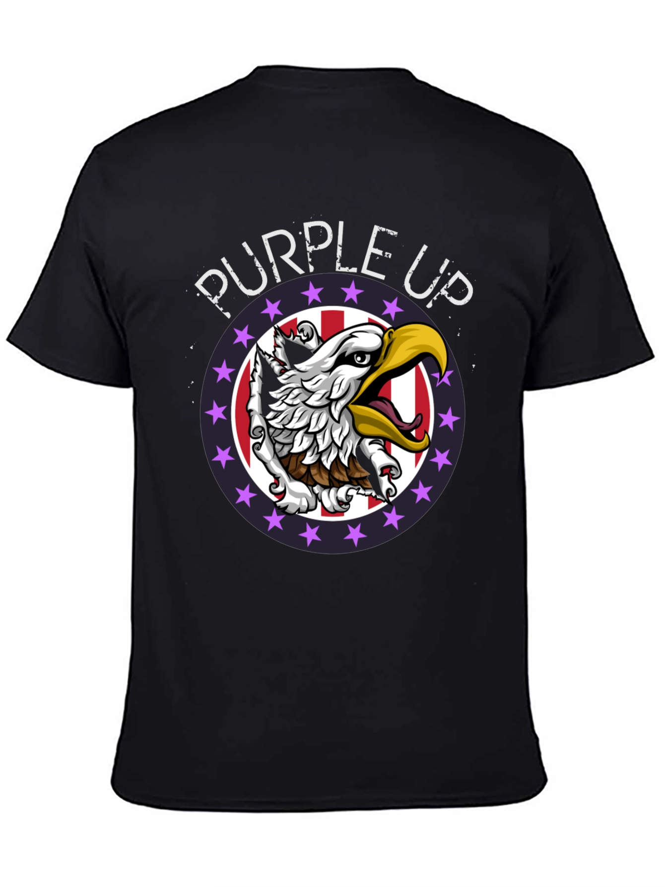 Purple Up Eagle Graphic Tee