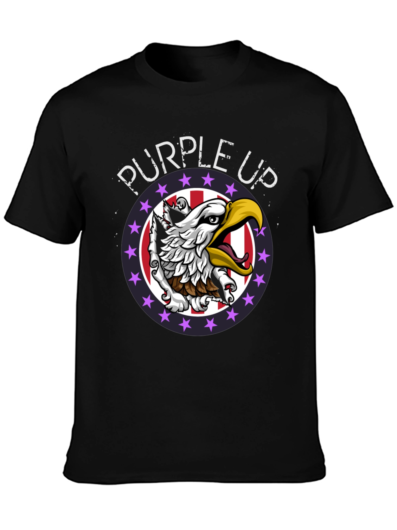 Purple Up Eagle Graphic Tee