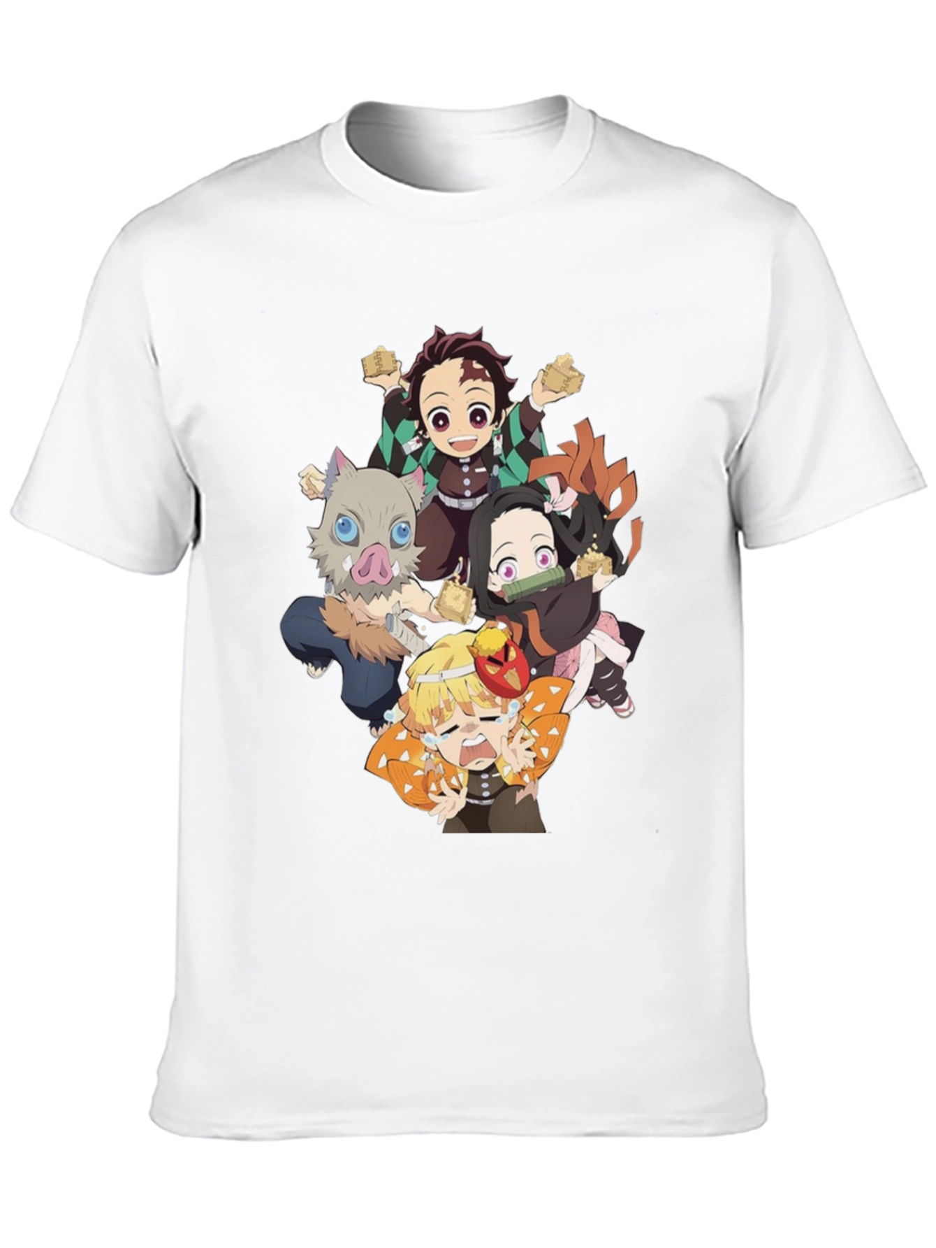 Anime Character Graphic Print Black T-Shirt