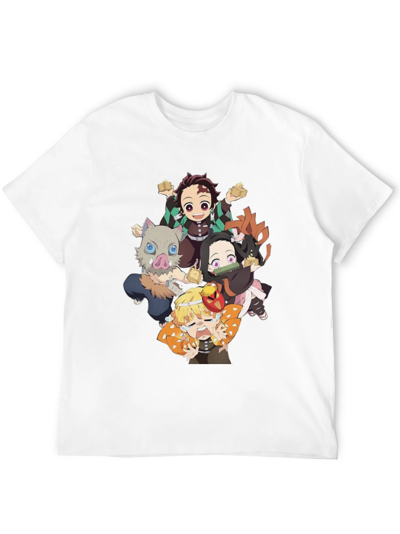 Anime Character Graphic Print Black T-Shirt